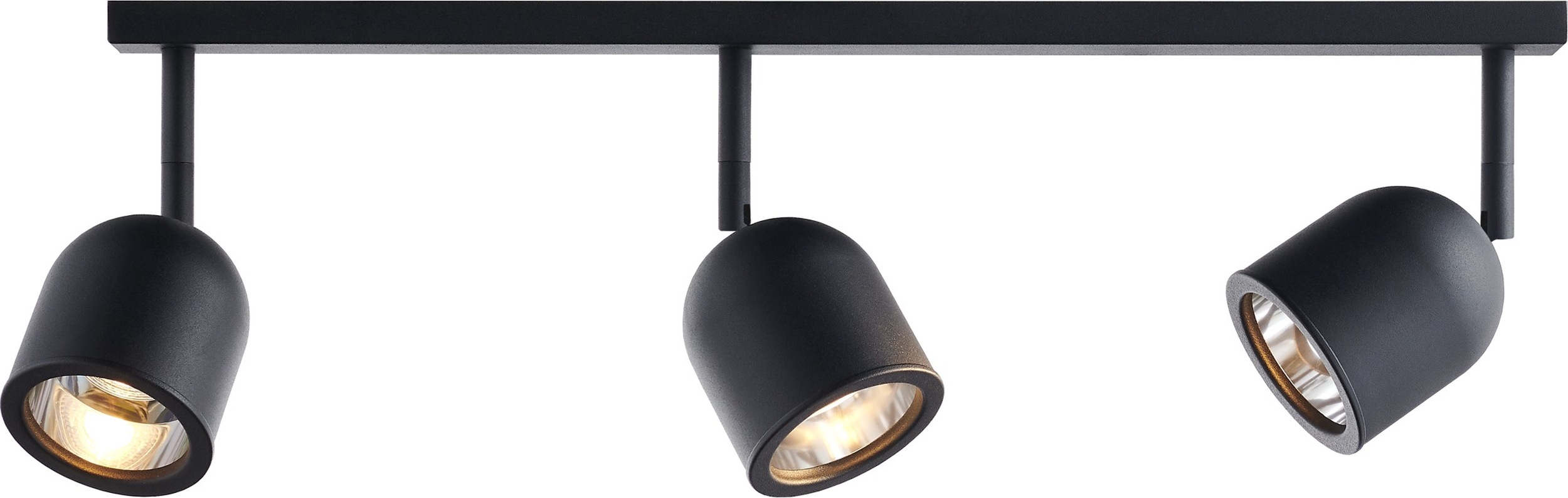 Kinkiet Spark 3 czarny z łączeniem czarnym