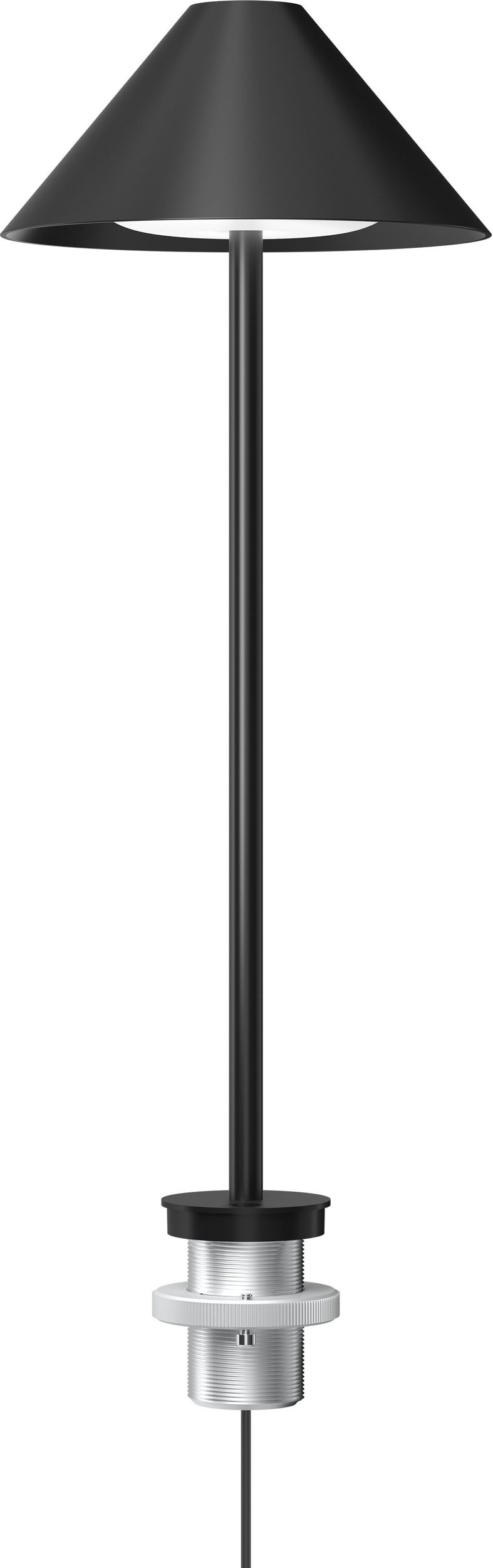 Lampa stołowa Keglen LED 3000K czarna z mocowaniem do blatu