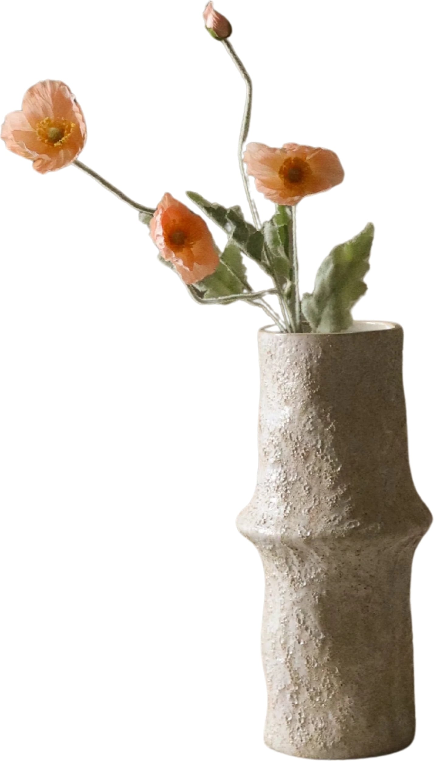 Kwiat sztuczny Botane mak 56 cm koralowy