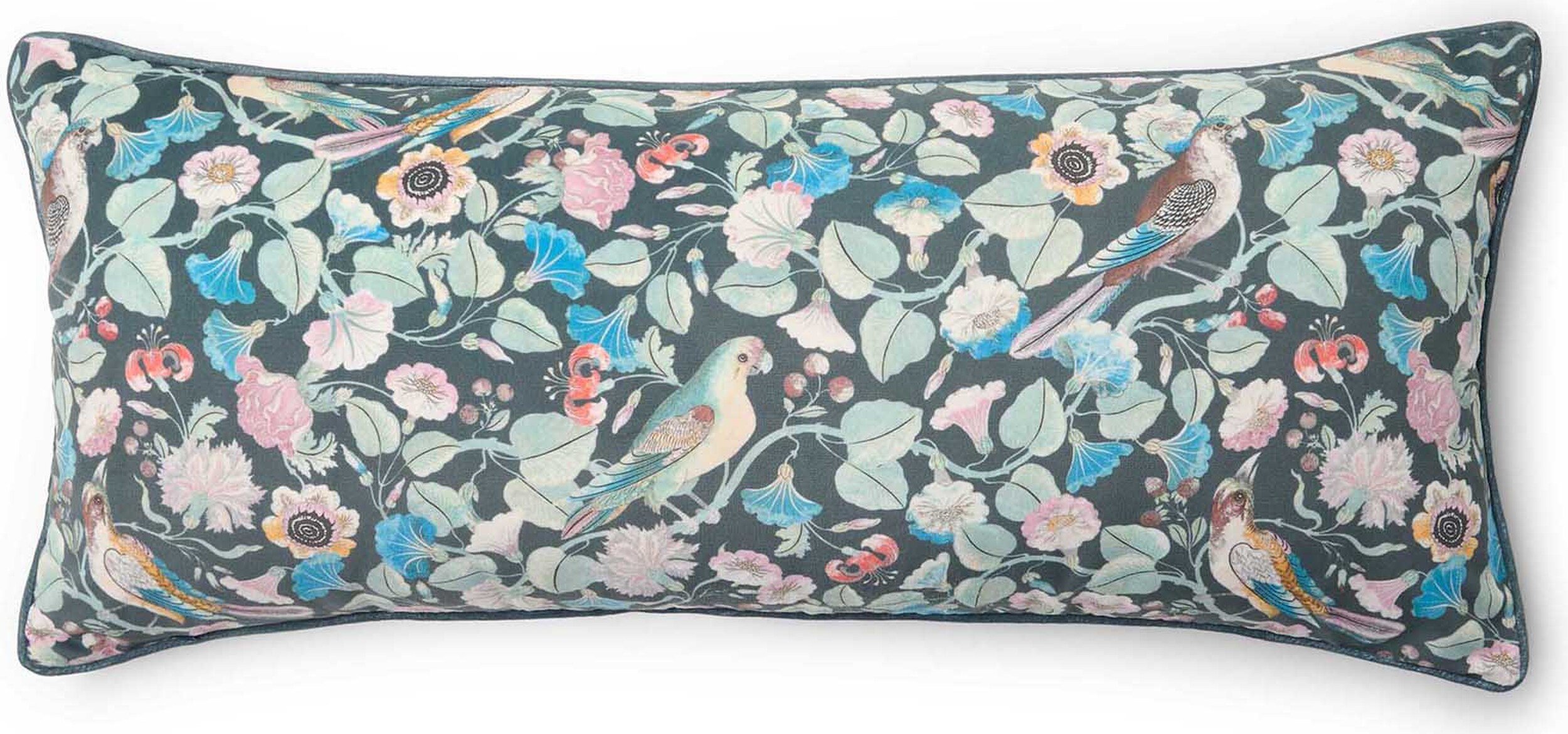 Poduszka dekoracyjna Aleste 40 x 90 cm zielono-niebieska