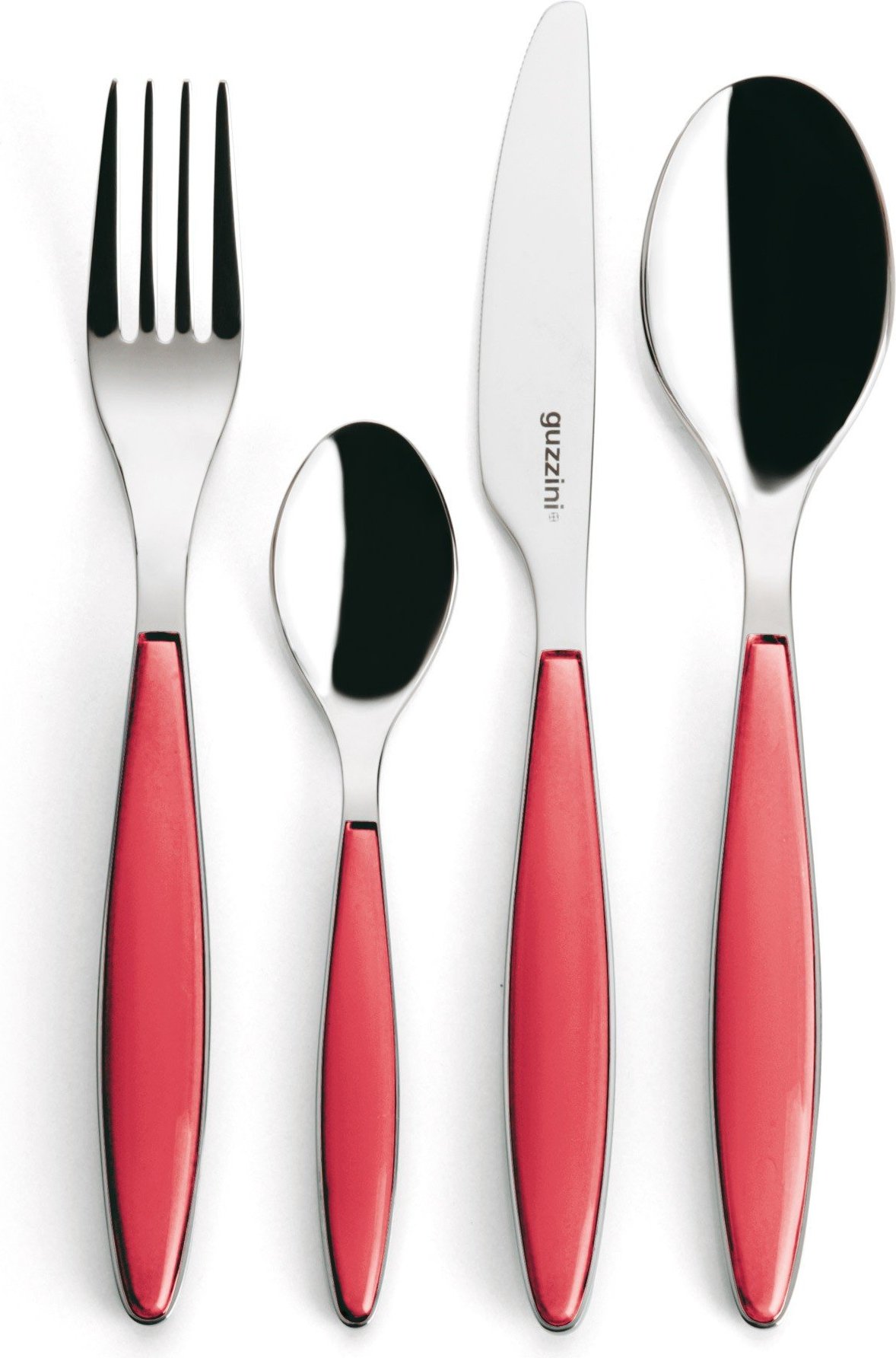 Komplet sztućców Feeling czerwone 24 el.