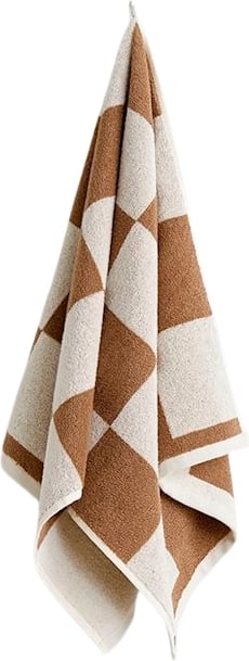 Ręcznik Check Organic 50 x 90 cm brązowy