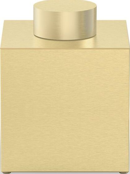 Pojemnik łazienkowy Century 17 cm złoty mat z pokrywką