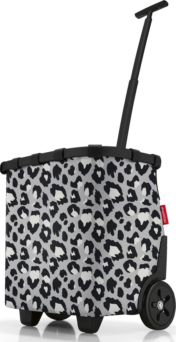 Koszyk na kółkach Carrycruiser w panterkę szary