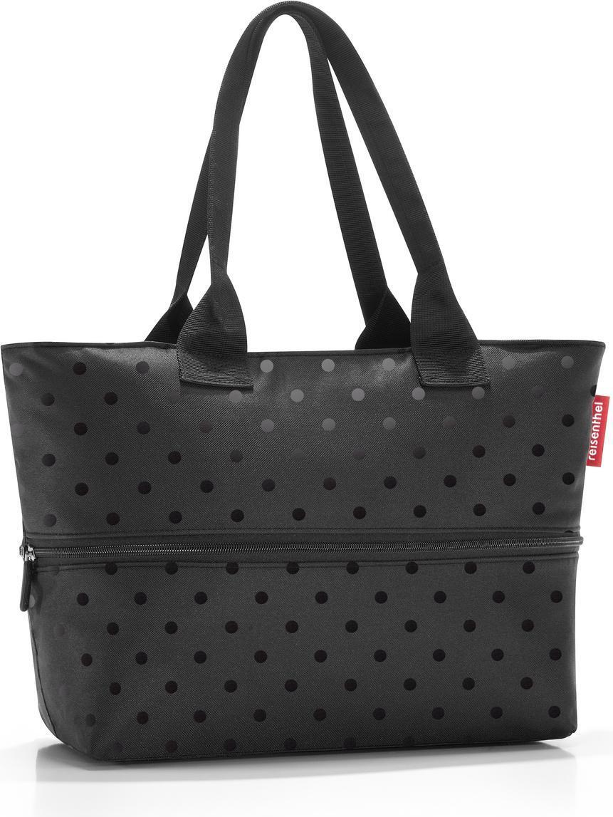 Torba Shopper e1 w grochy czarna