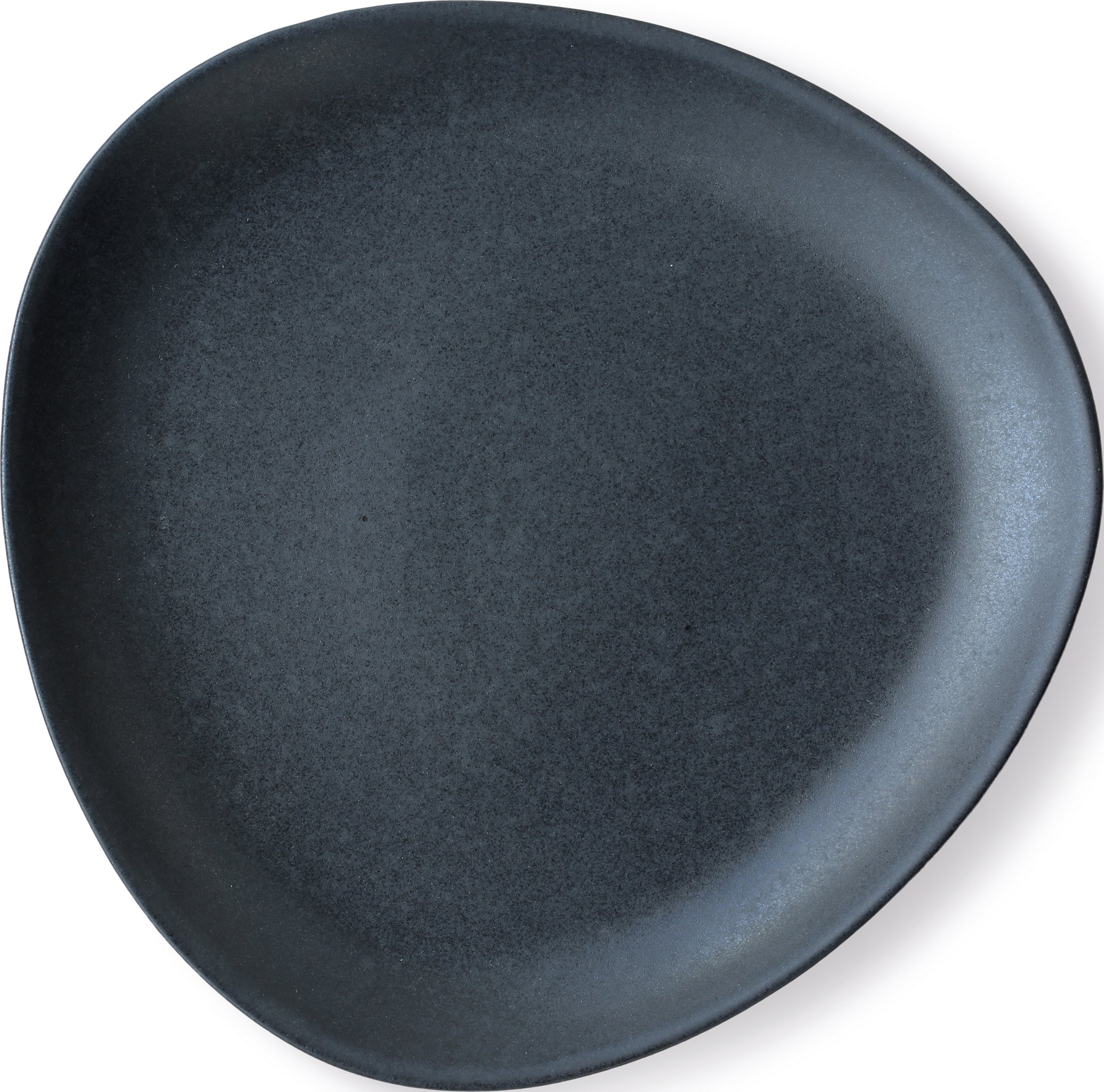 Talerze z kamionki Ro Collection No.35 ciemnoszare 2 szt.