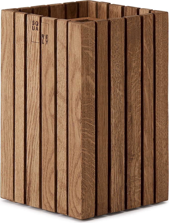 Doniczka samonawadniająca GrowSMALL ciemny dąb