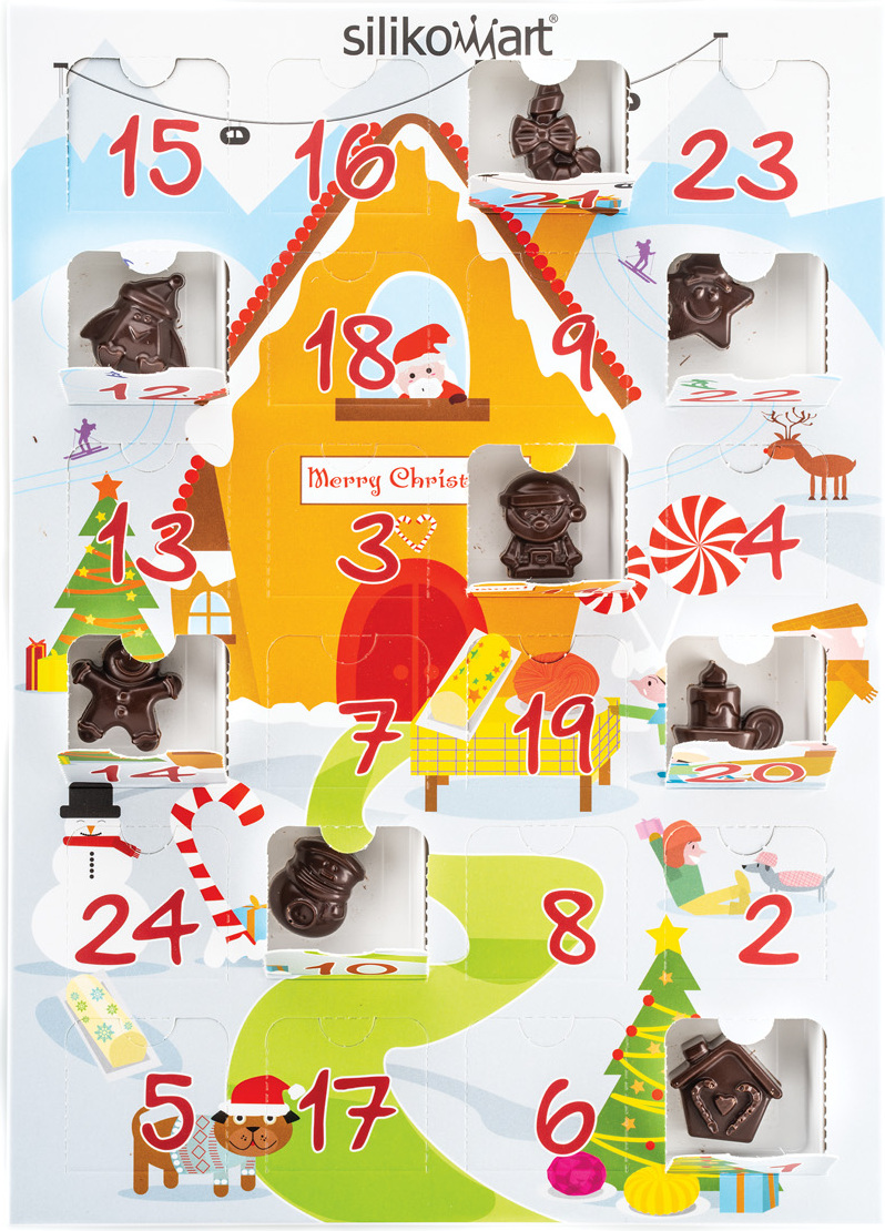 Kalendarz adwentowy DIY Gift Box Creative Xmas Countdown 2 szt.