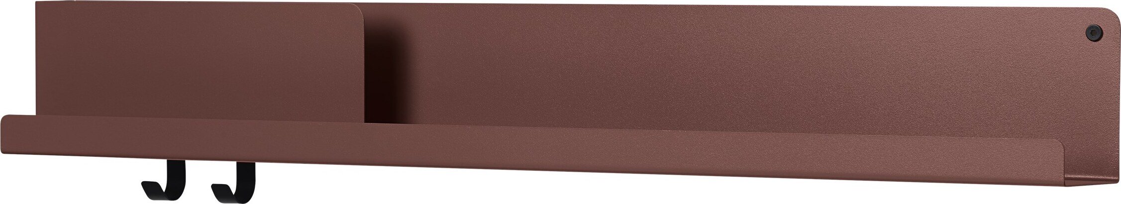 Półka ścienna Folded 96 x 13 cm czerwona