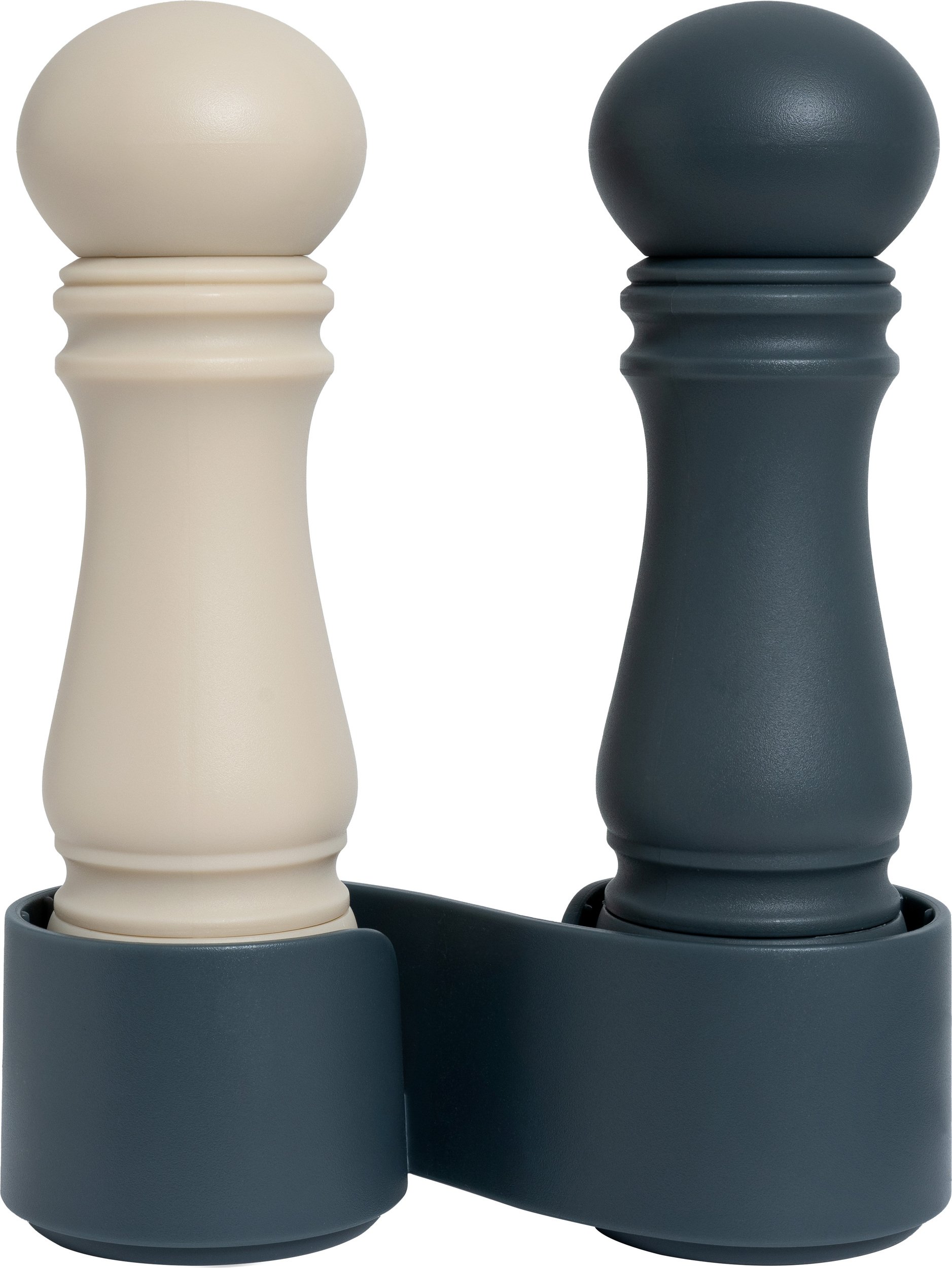 Młynki do soli i pieprzu Mini Grinder beżowy i ciemnogranatowy 2 szt.