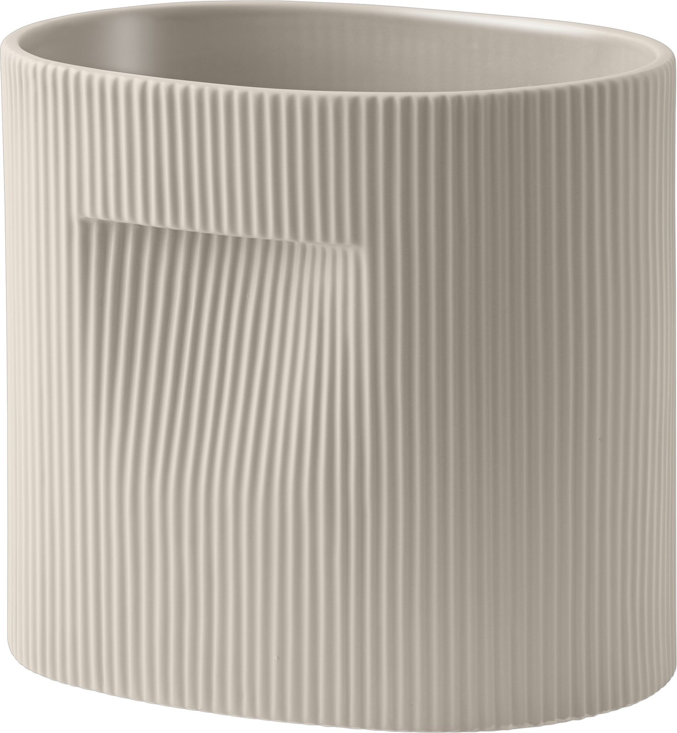 Osłonka na doniczkę Ridge 24 cm beżowa