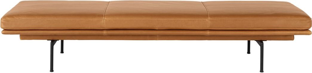 Leżanka Outline Refine Leather Cognac