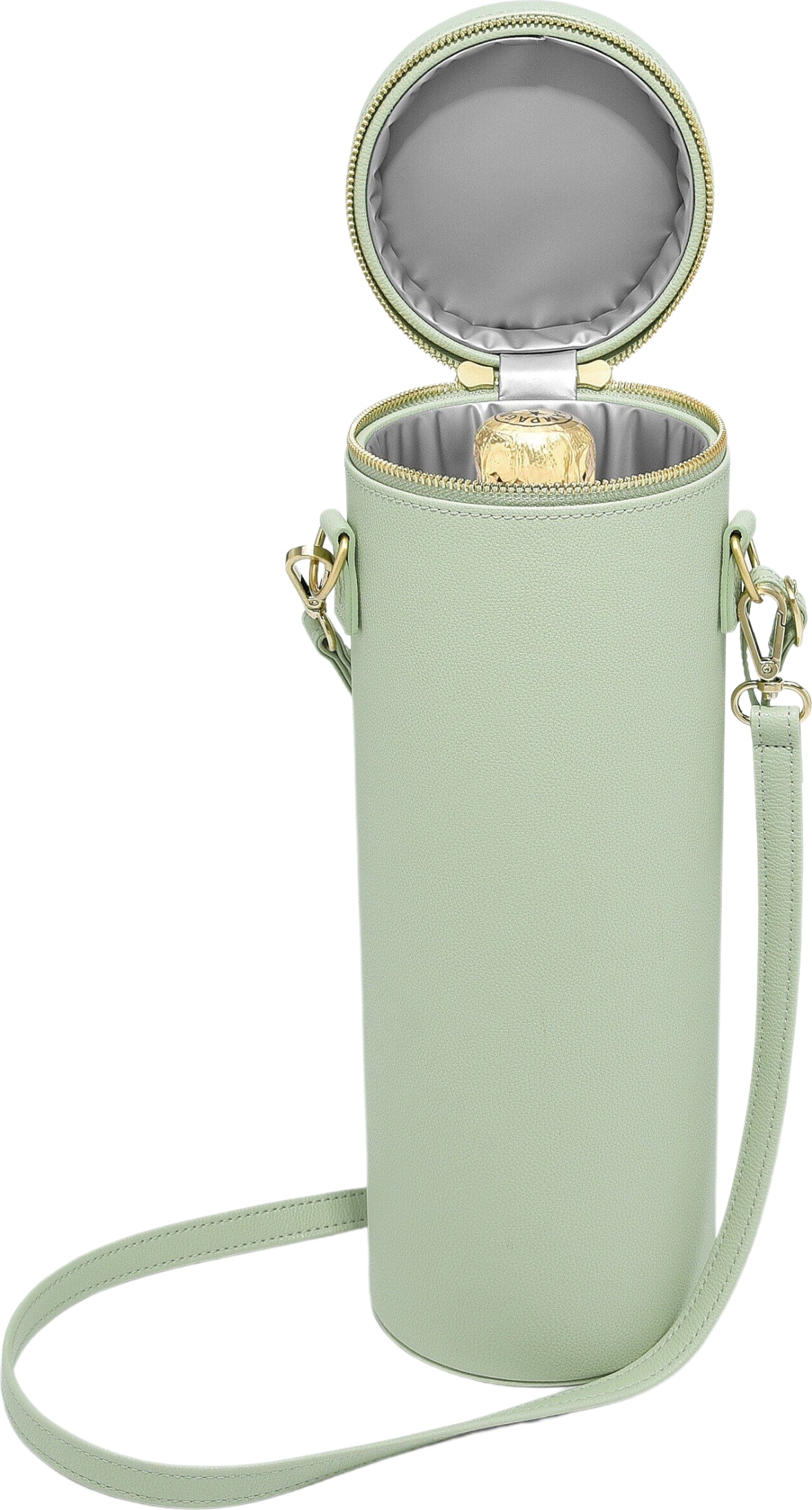 Torba na butelkę szampana Stackers zieleń szałwiowa