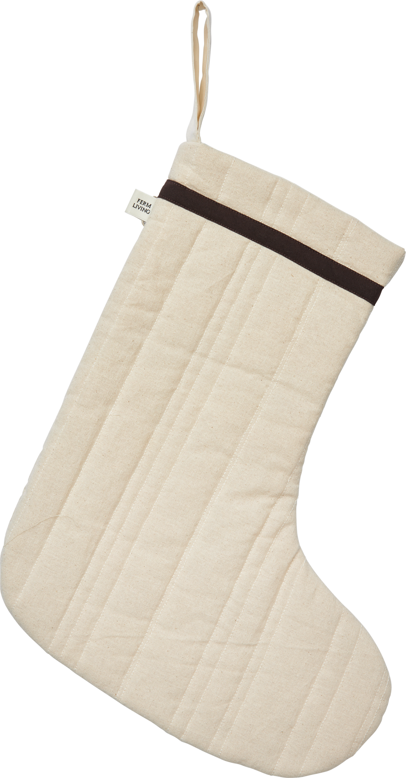 Dekoracja świąteczna Vari skarpeta beżowa