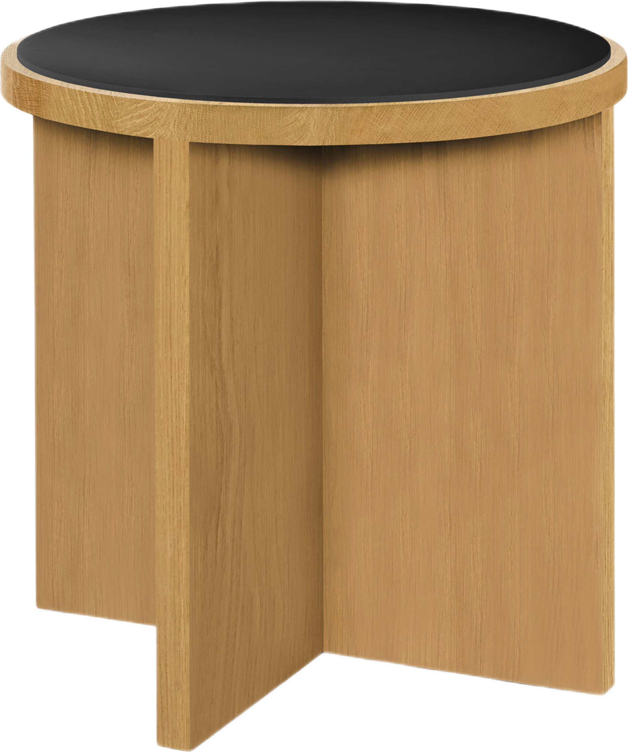 Stół Cici 78 cm czarny dąb naturalny