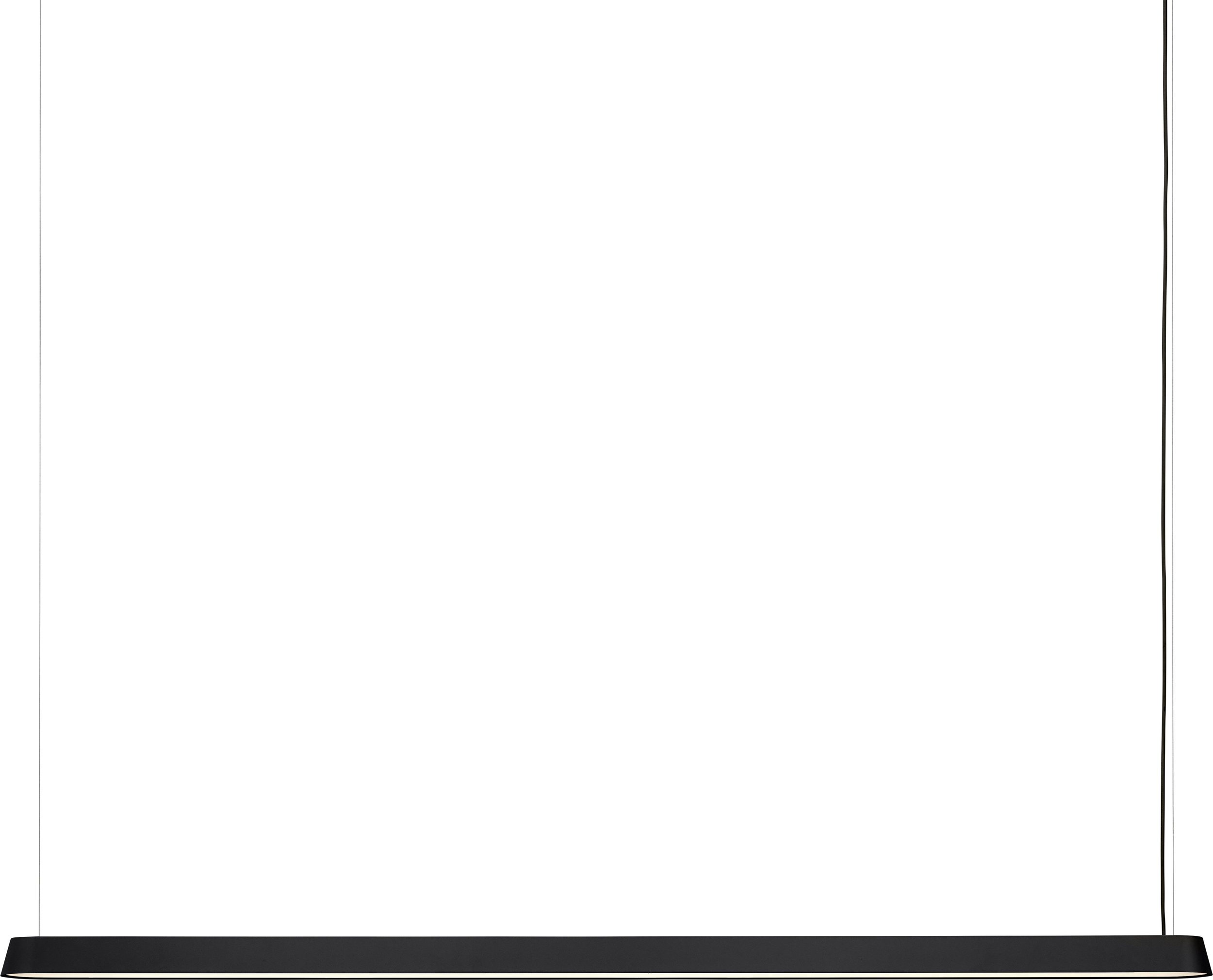 Lampa wisząca Linear szeroka czarna