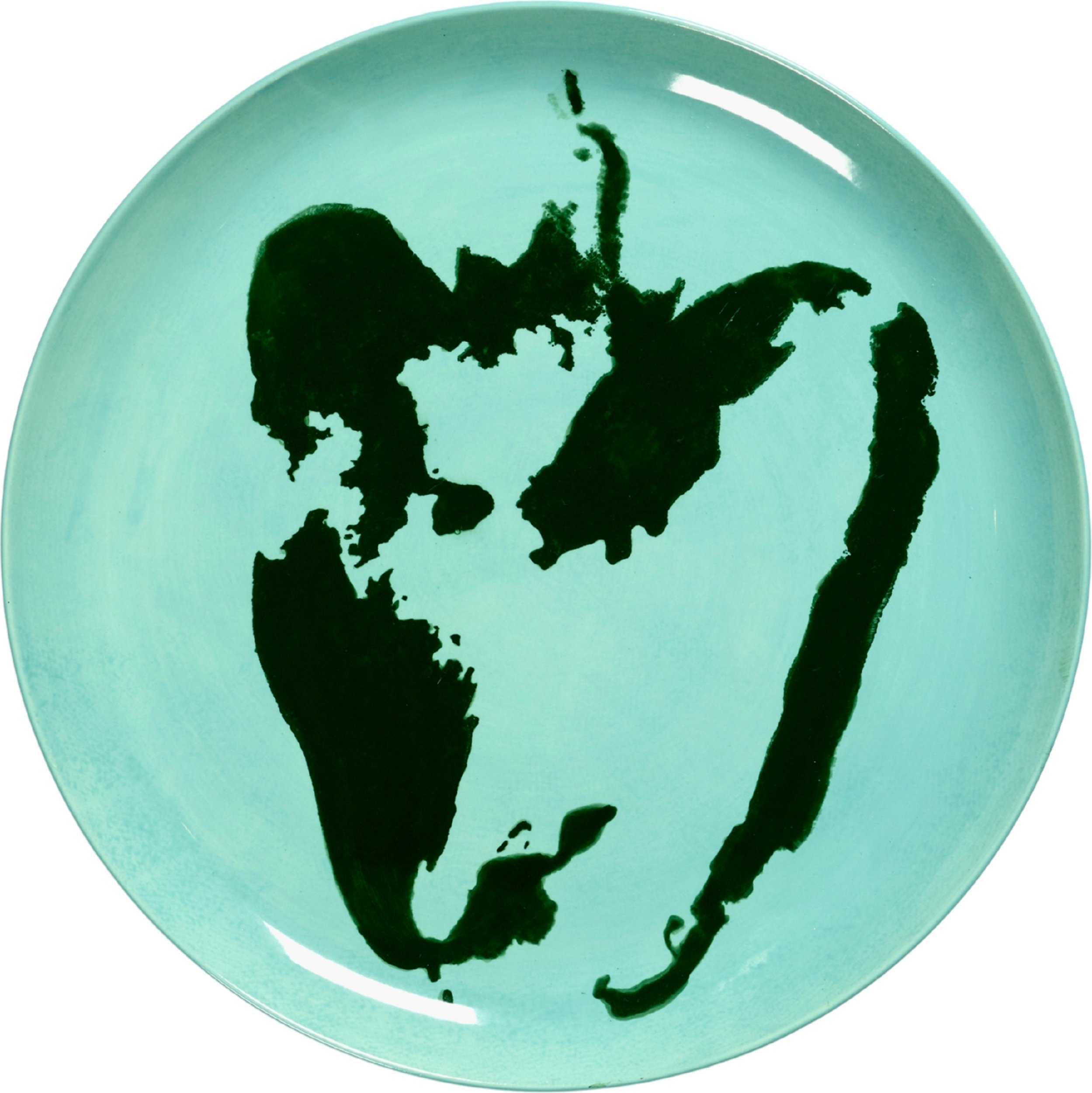 Talerz obiadowy Feast Pepper 26,5 cm jasnoniebiesko-zielony