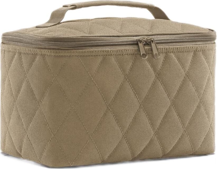 Kosmetyczka Cosmetic Case ciemnobeżowa pikowana