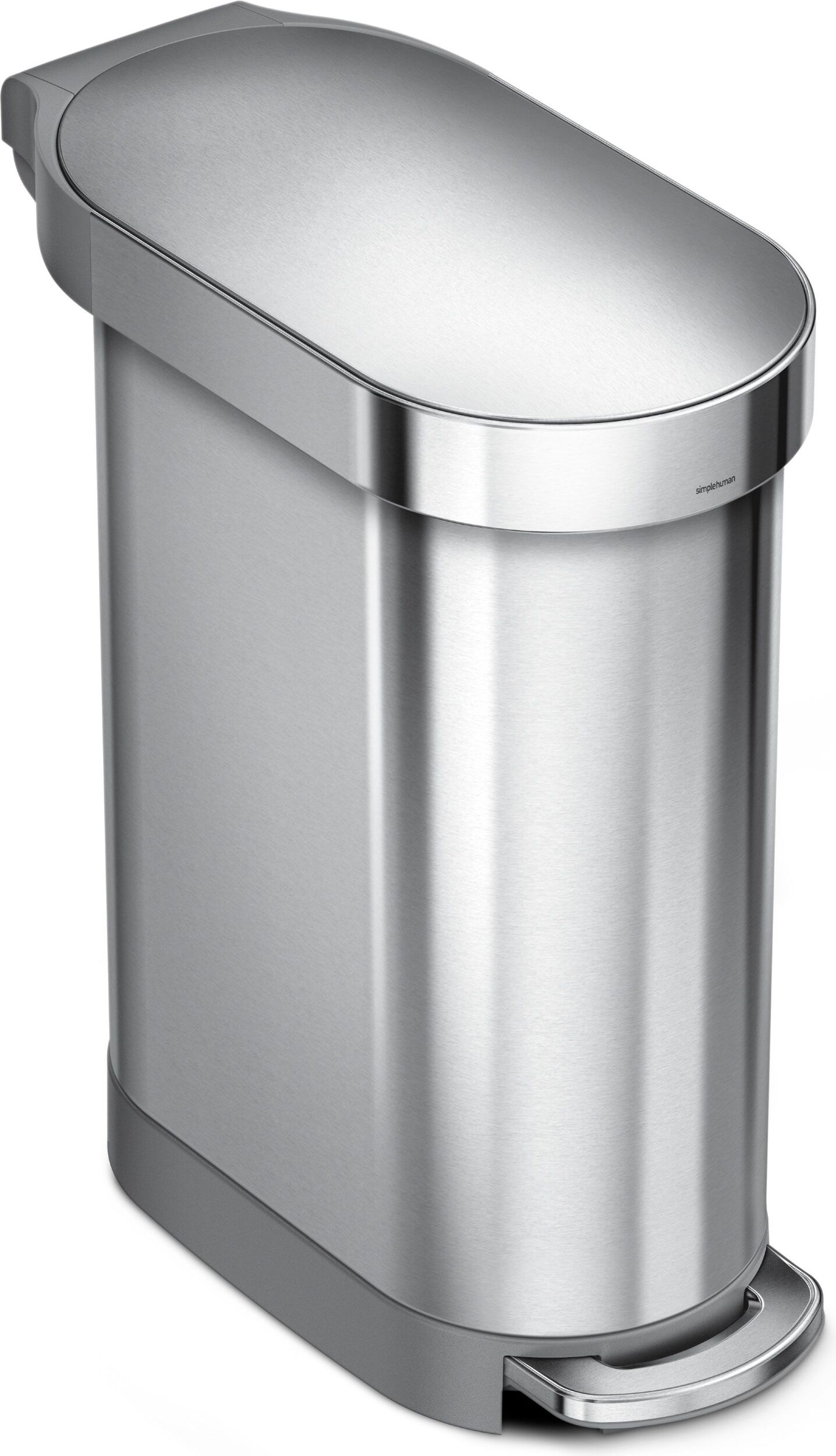 Kosz na śmieci pedałowy Slim 45 l stal matowa FPP