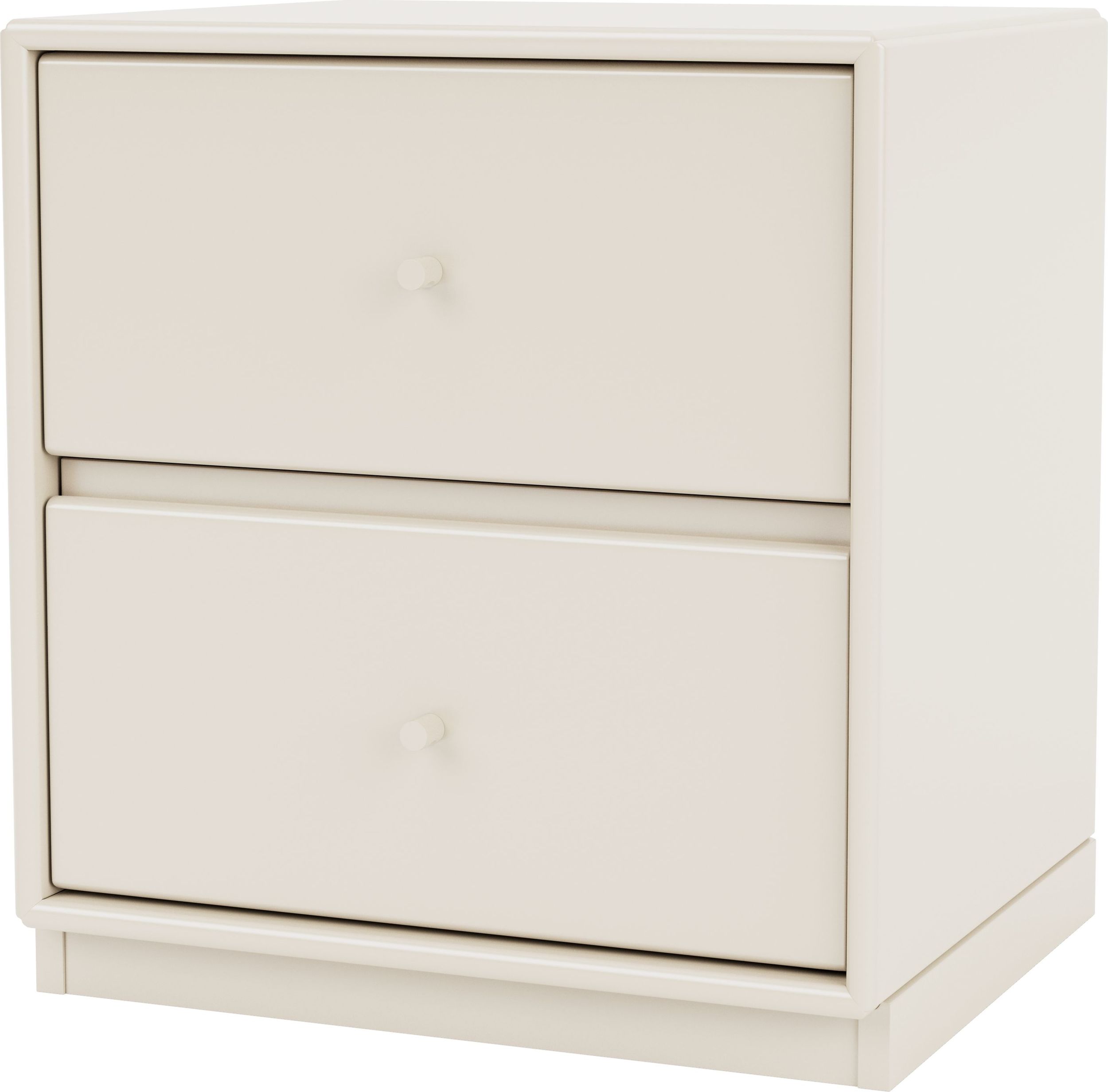 Szafka nocna Drift jasnobeżowa na cokole 3 cm