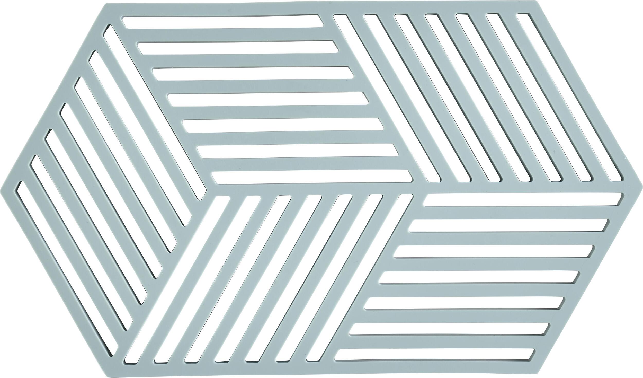 Podstawka pod gorące naczynia Hexagon 24 cm pastelowa niebieska