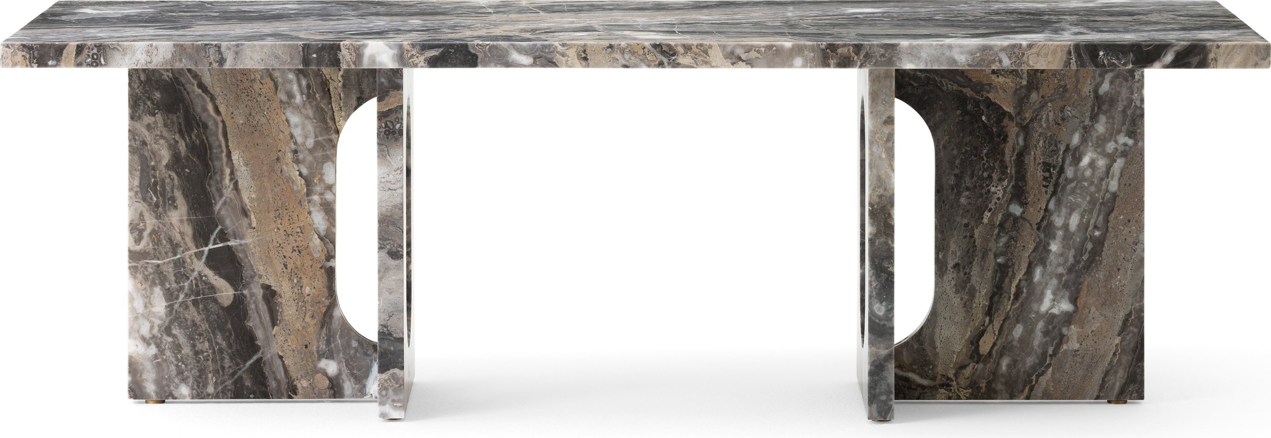 Stolik kawowy Androgyne Grey Galaxy 120 cm marmurowy