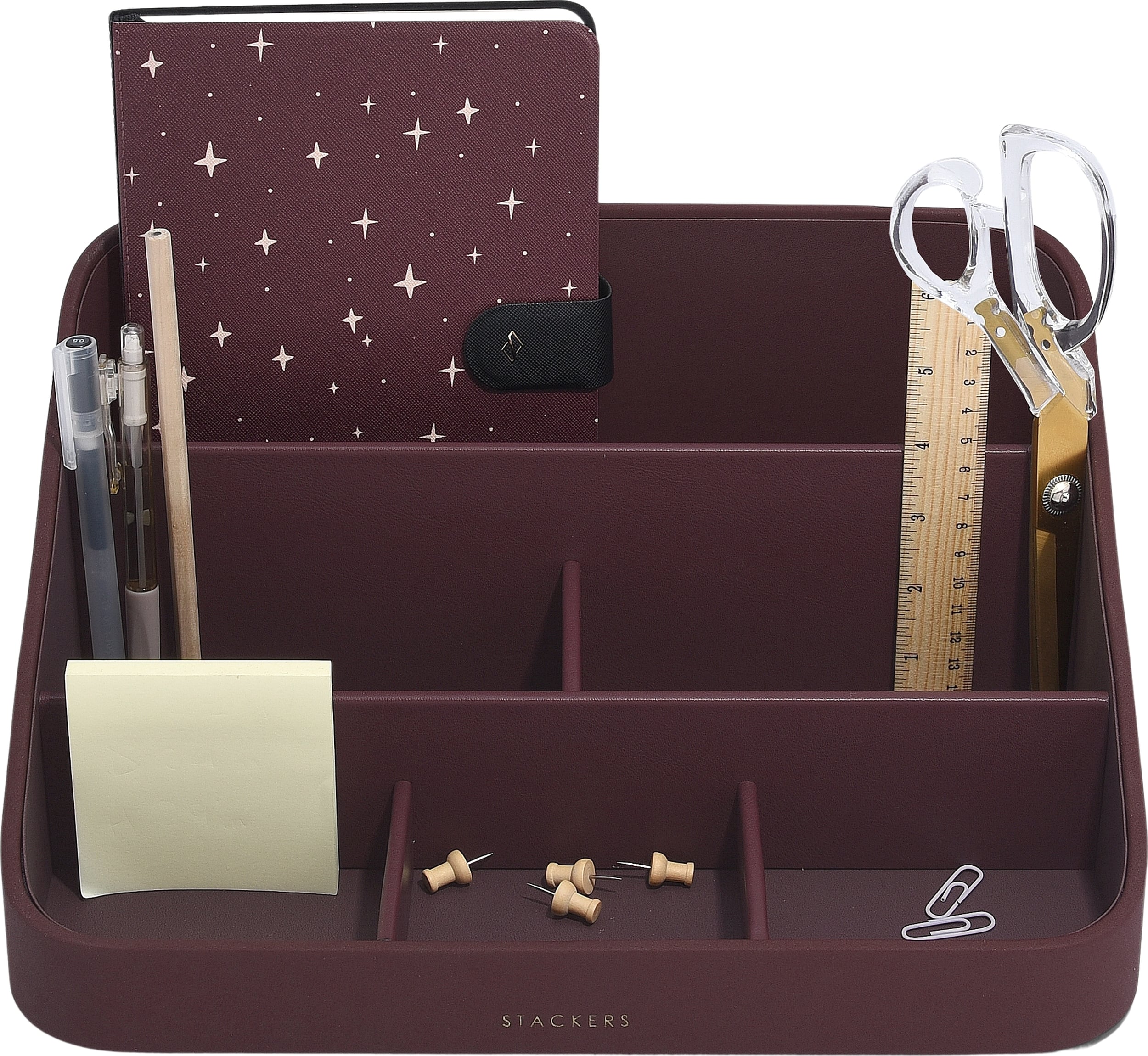 Organizer na biurko Stackers 25 x 33 cm bordowy