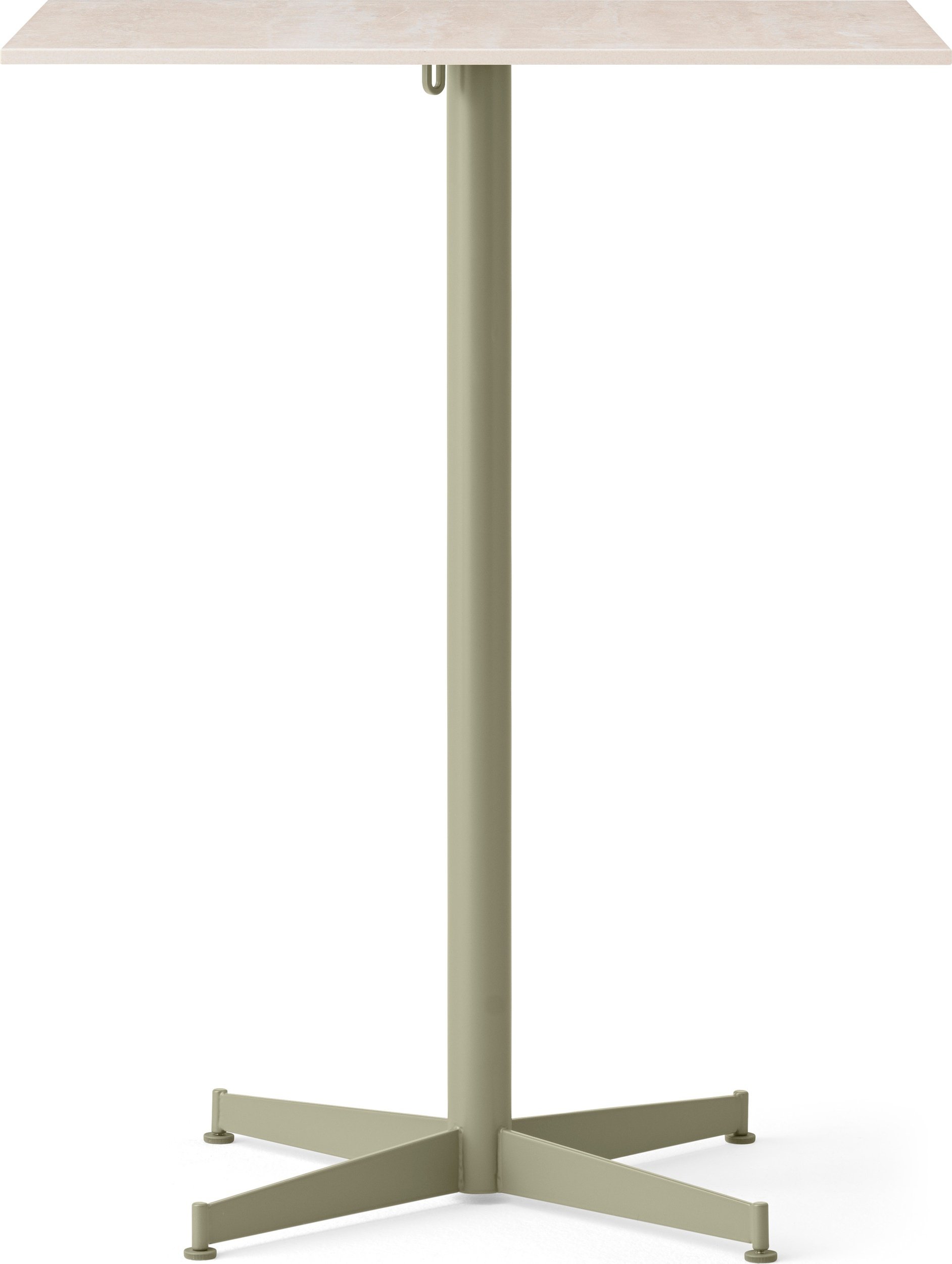 Stół barowy z oliwkową podstawą Nook Star Base Ceramic kwadratowy 93 cm