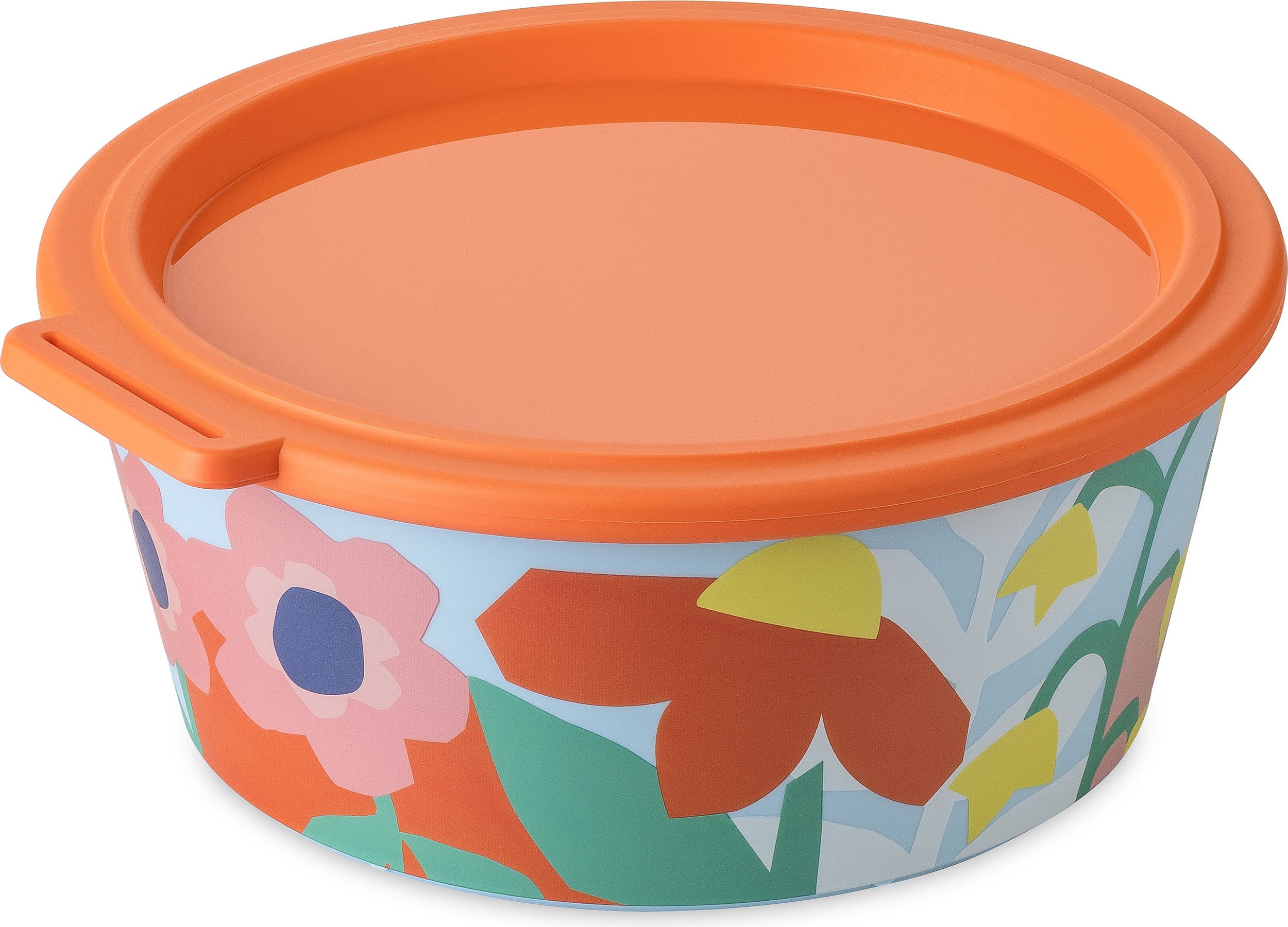 Pojemnik Nora w kwiaty 1,3 l pomarańczowo-niebieski z pokrywką