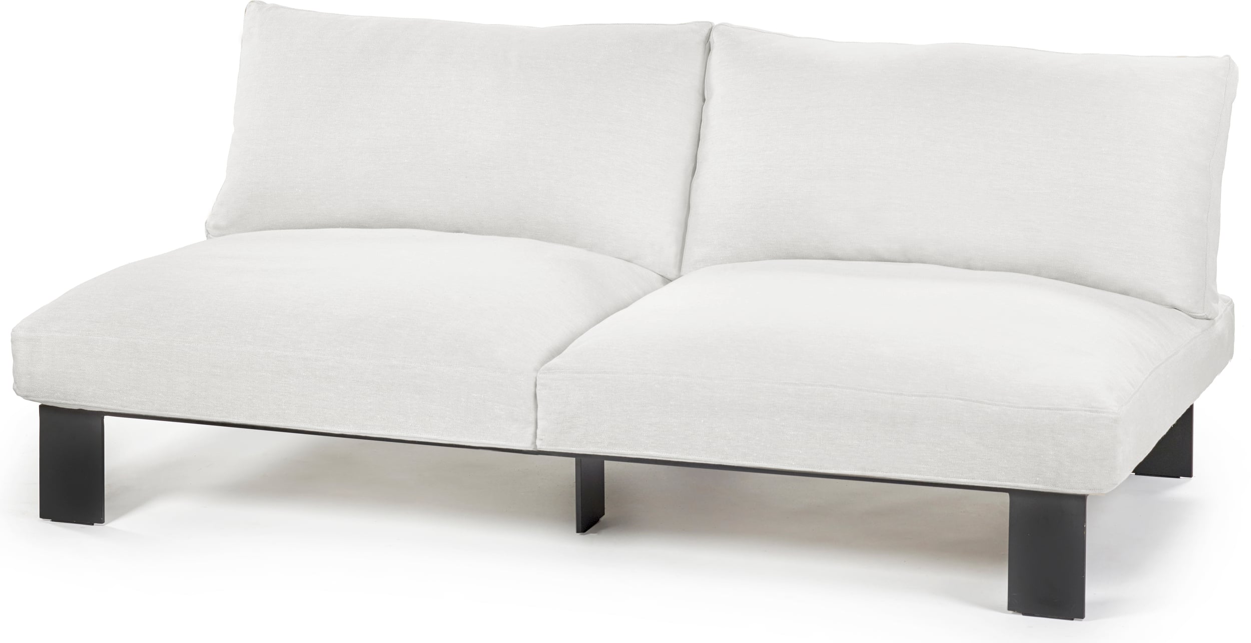 Sofa modułowa ogrodowa dwuosobowa Serax 182 cm biała