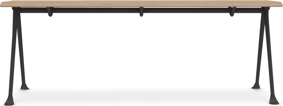 Ławka Officina 120 cm naturalny buk z antracytową ramą