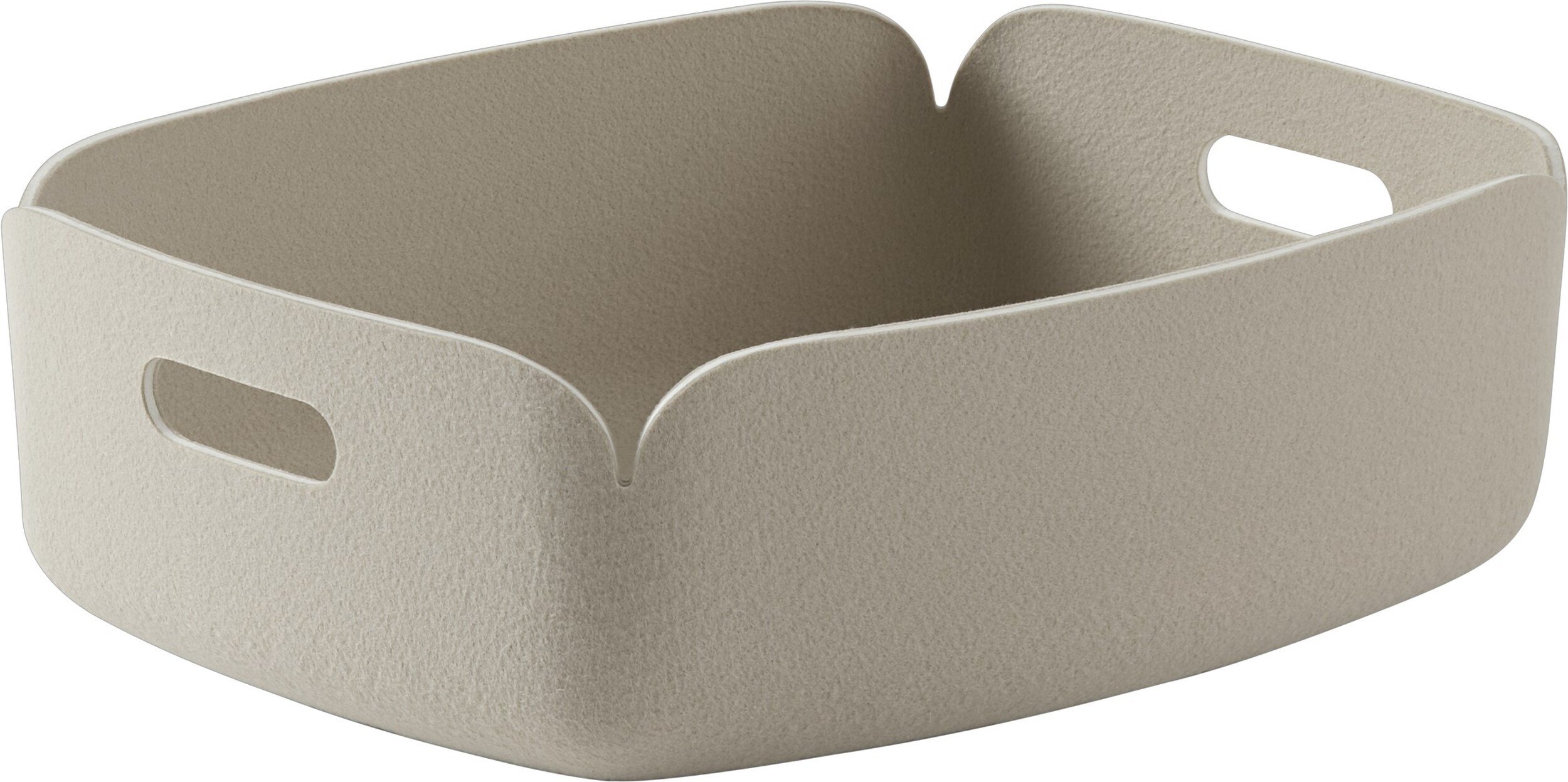 Kosz do przechowywania Restore niski 31 x 40 cm piaskowy