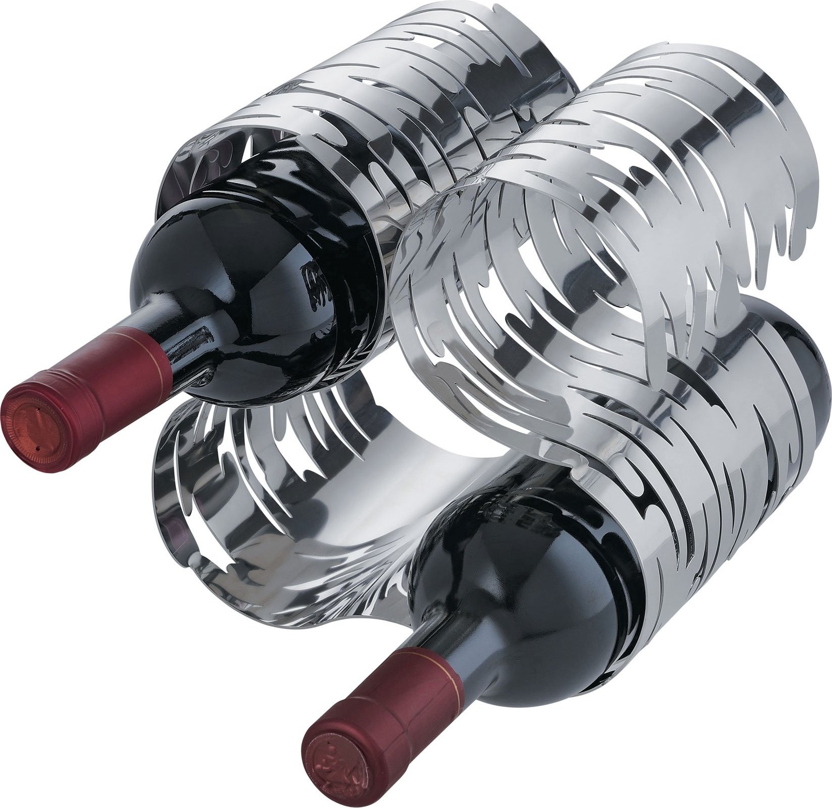 Stojak na butelki wina Bark stal polerowana