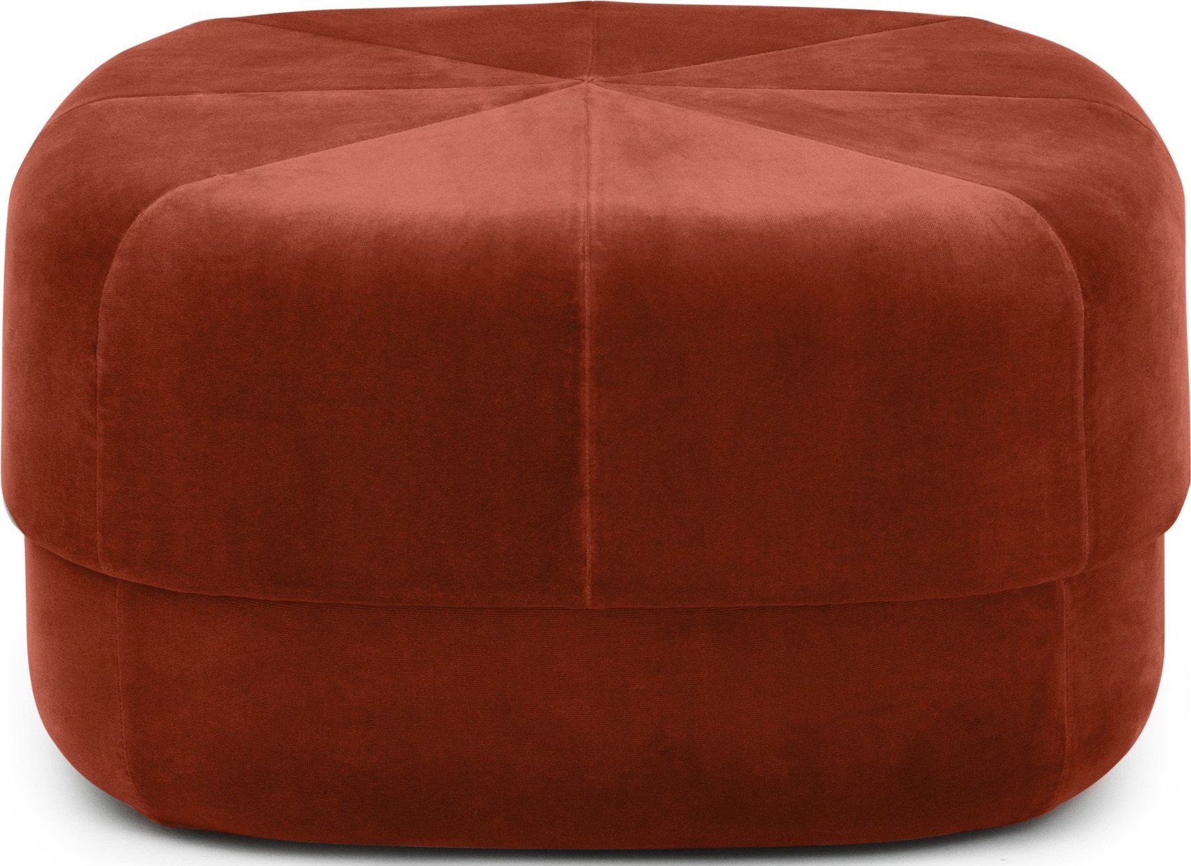 Puf welurowy Circus L rdzawa czerwień