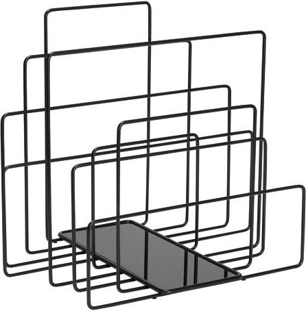 Stojak na magazyny i książki Random czarny