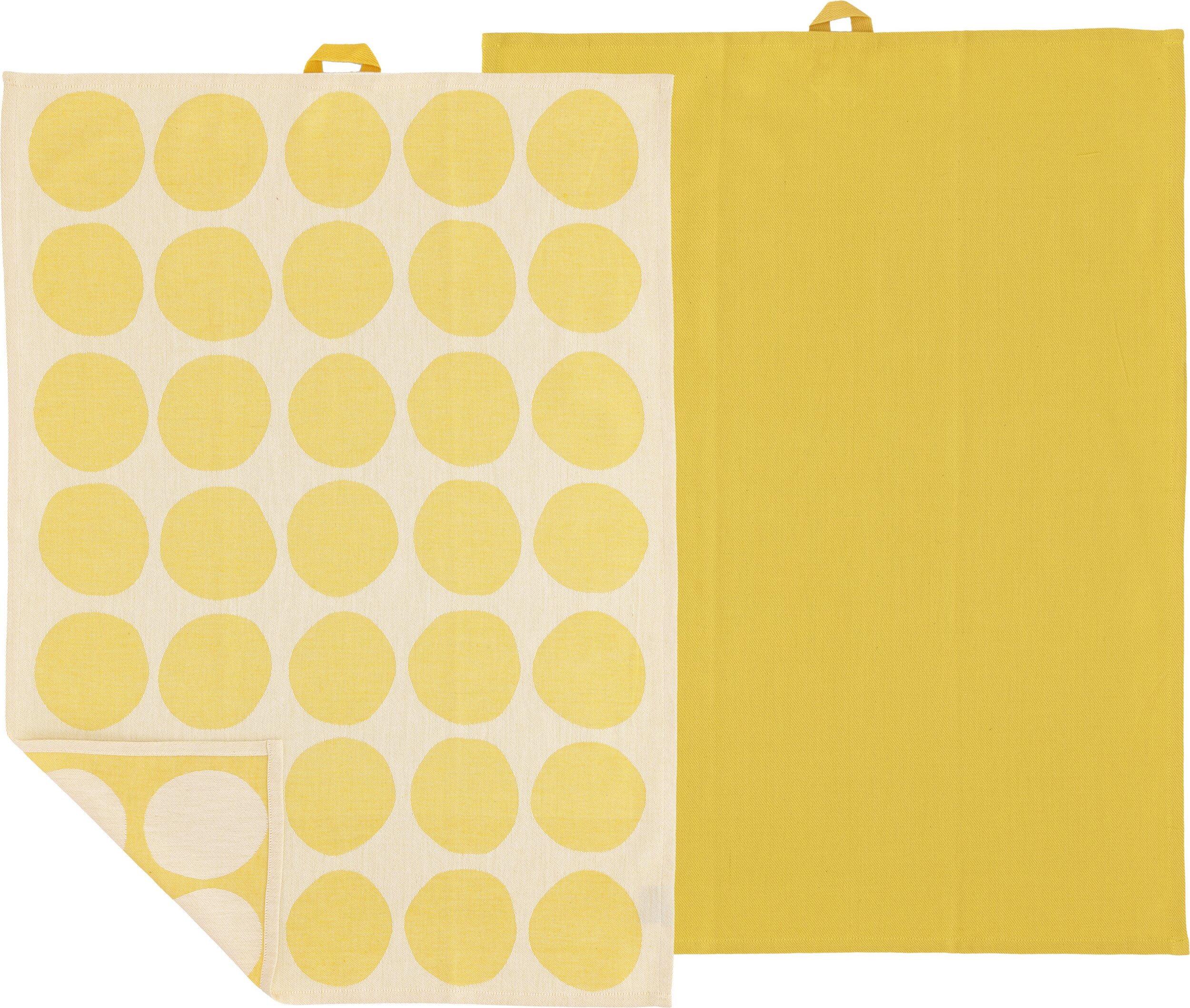 Ścierki kuchenne Bubbles 50 x 70 cm żółte 2 szt.