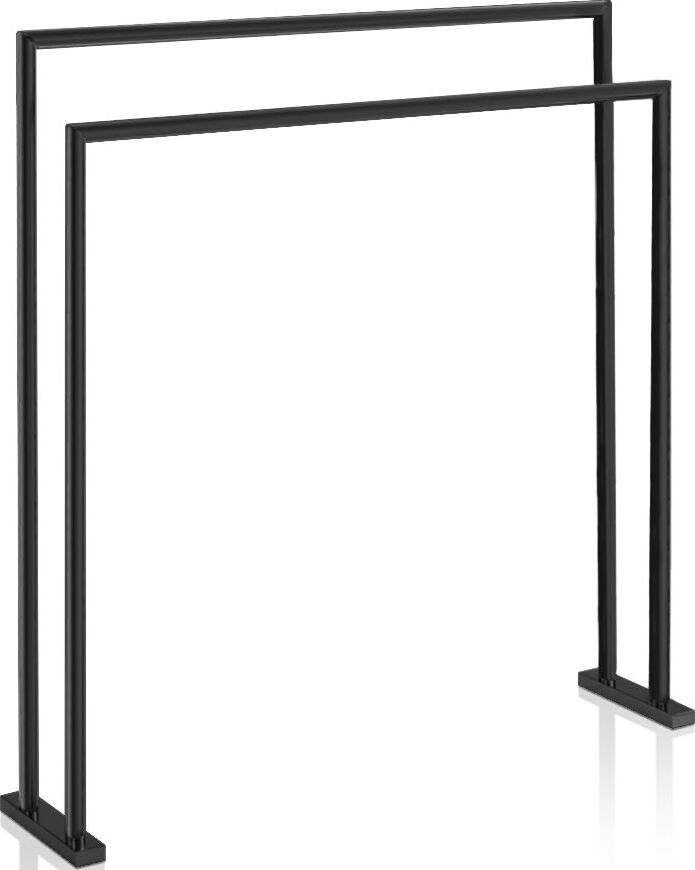 Stojak na ręczniki Classic podwójny czarny mat