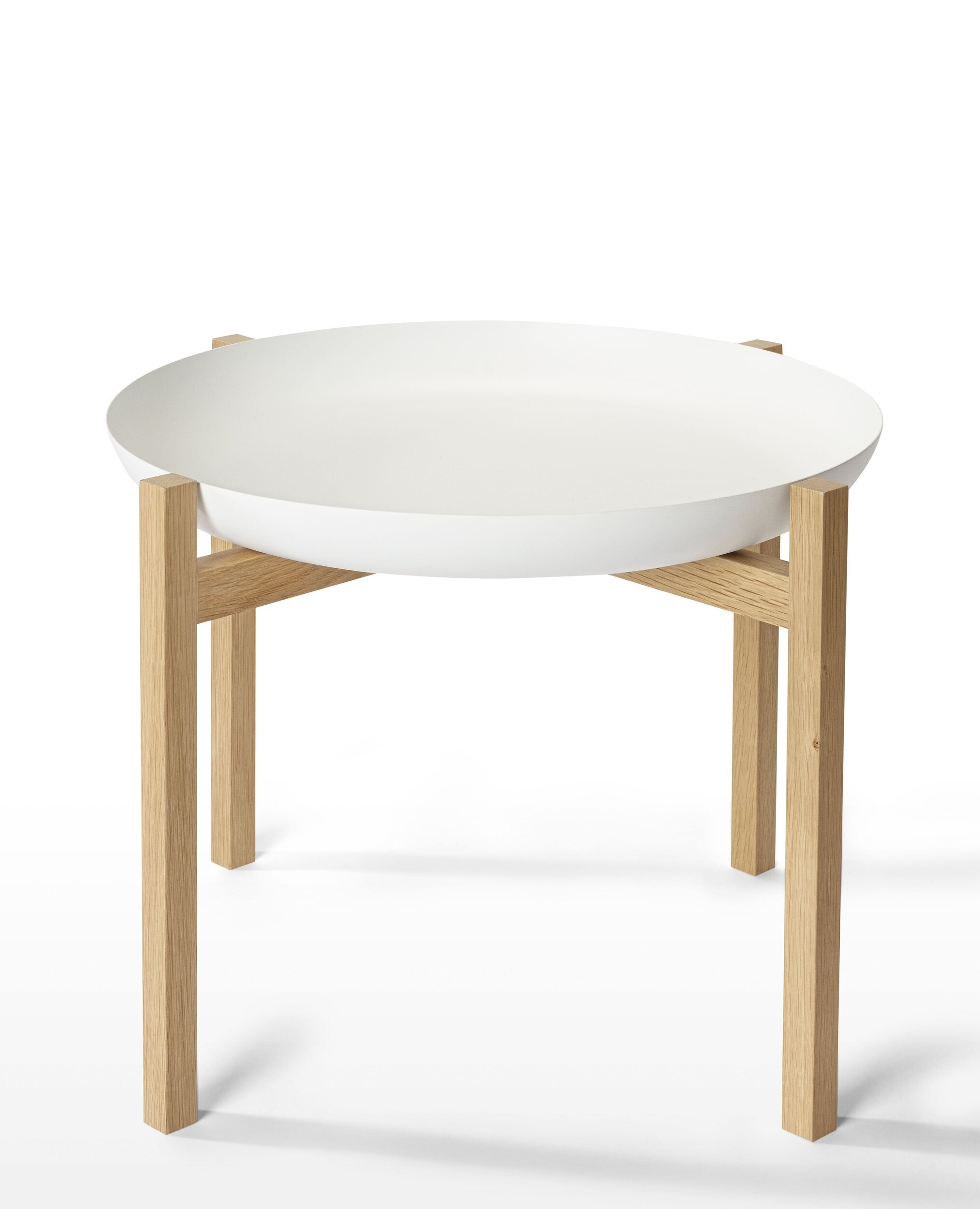 Stolik kawowy Tablo niski biały