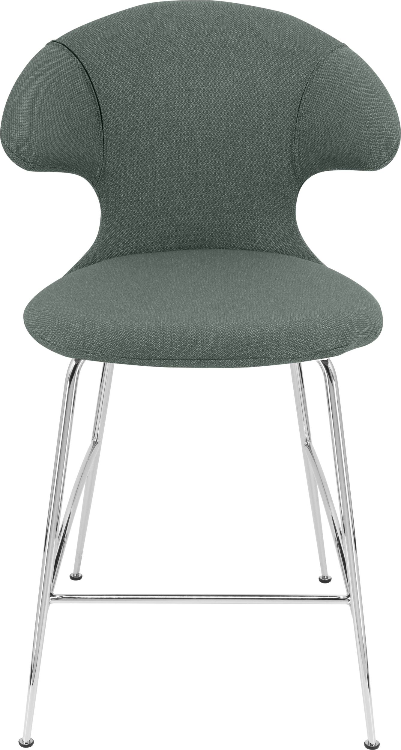 Krzesło Time Flies 102 cm jasnozielone na chromowanych nogach