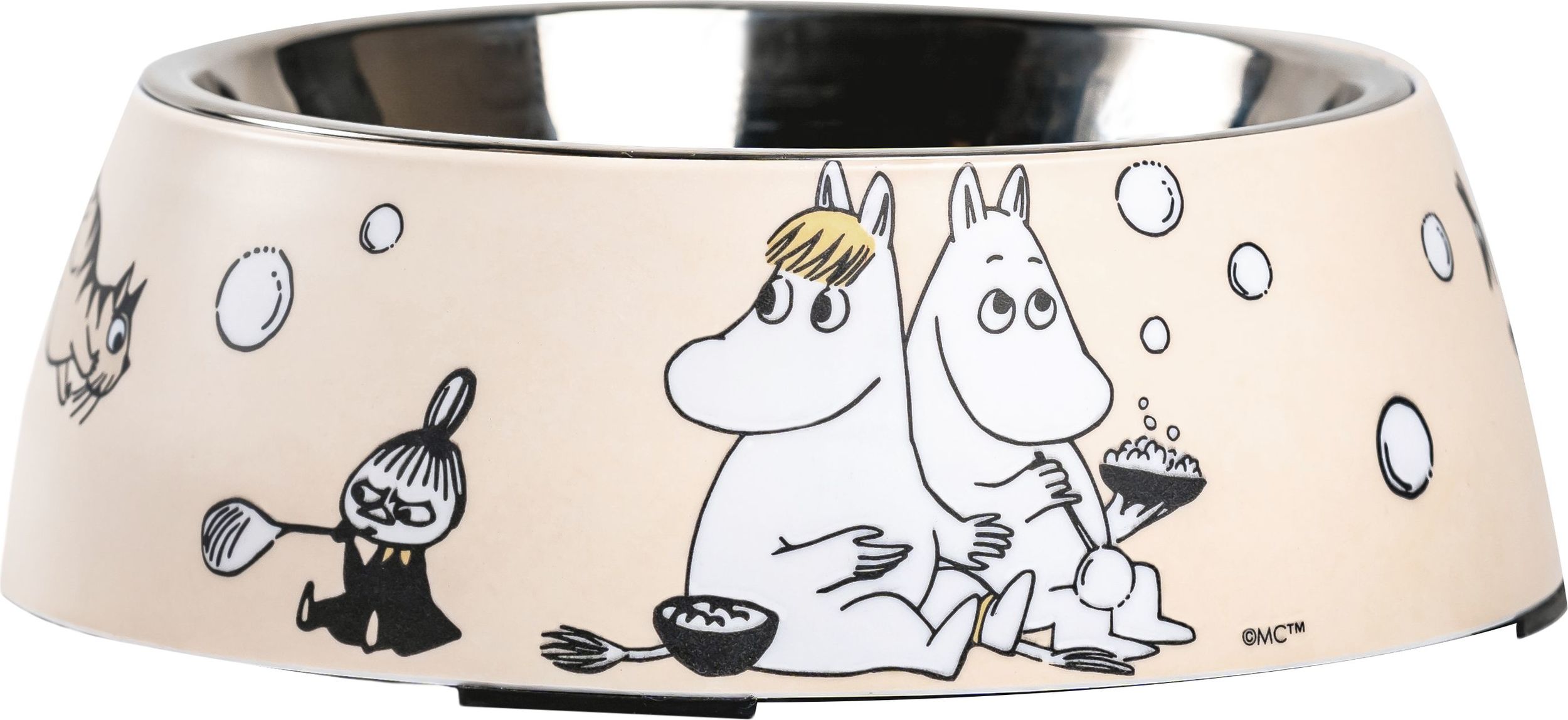 Miska dla psa lub kota Muurla Muminki M beżowa