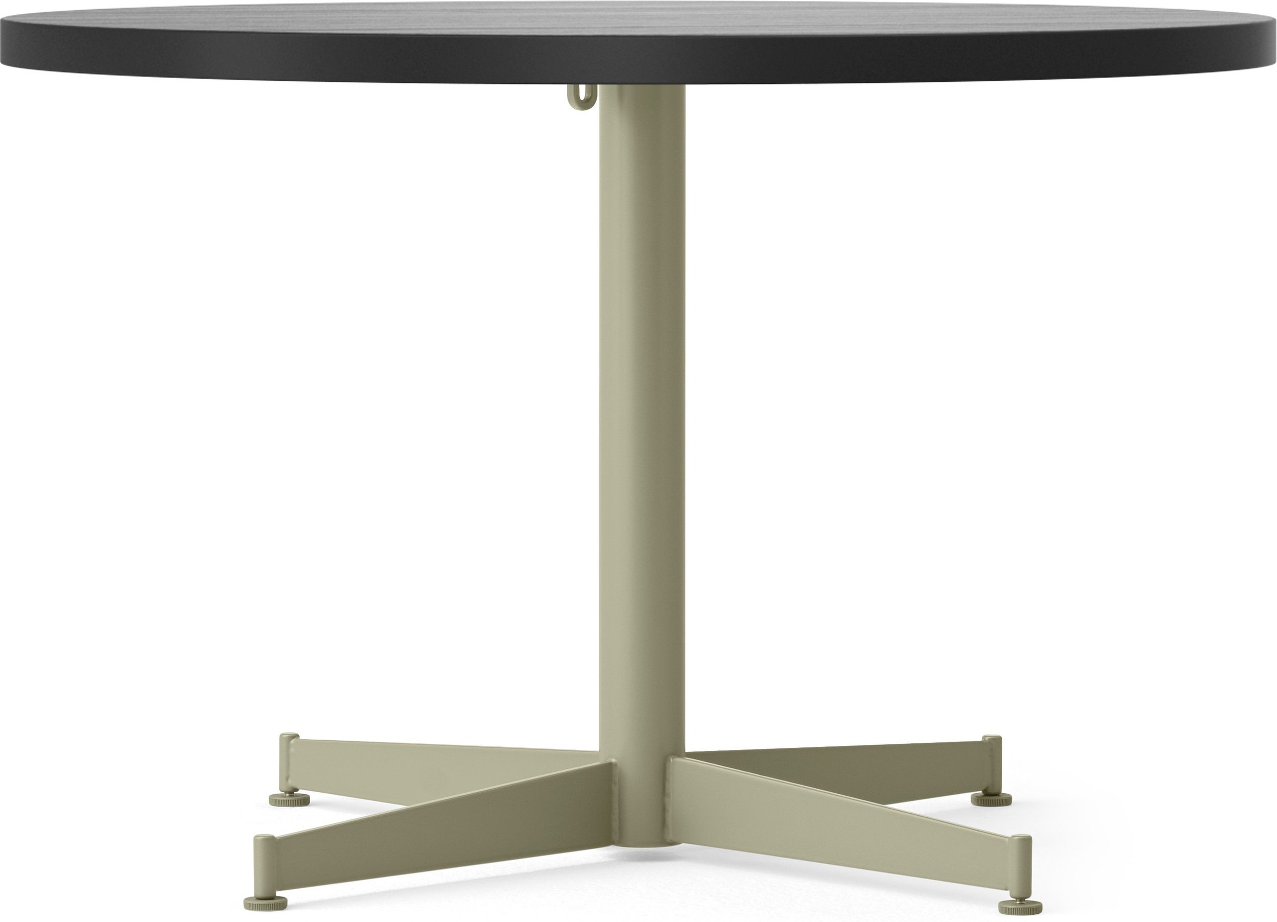 Stolik kawowy z oliwkową podstawą Nook Star Base 80 cm czarny