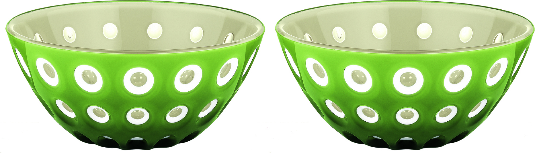 Miseczki na przekąski Le Murrine 12,5 cm zielono-beżowe 2 szt.