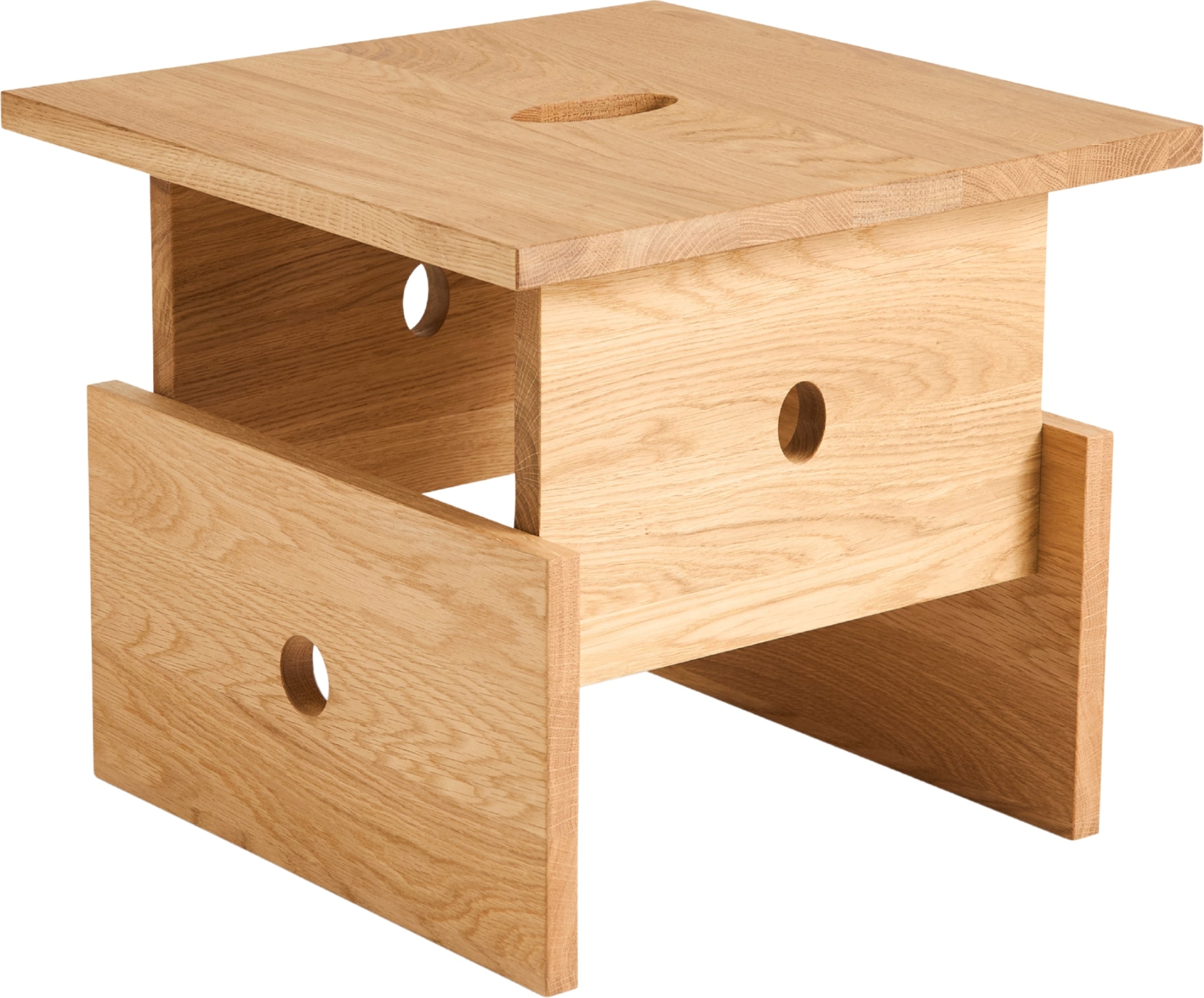 Stolik kawowy Wood Box jasny dąb