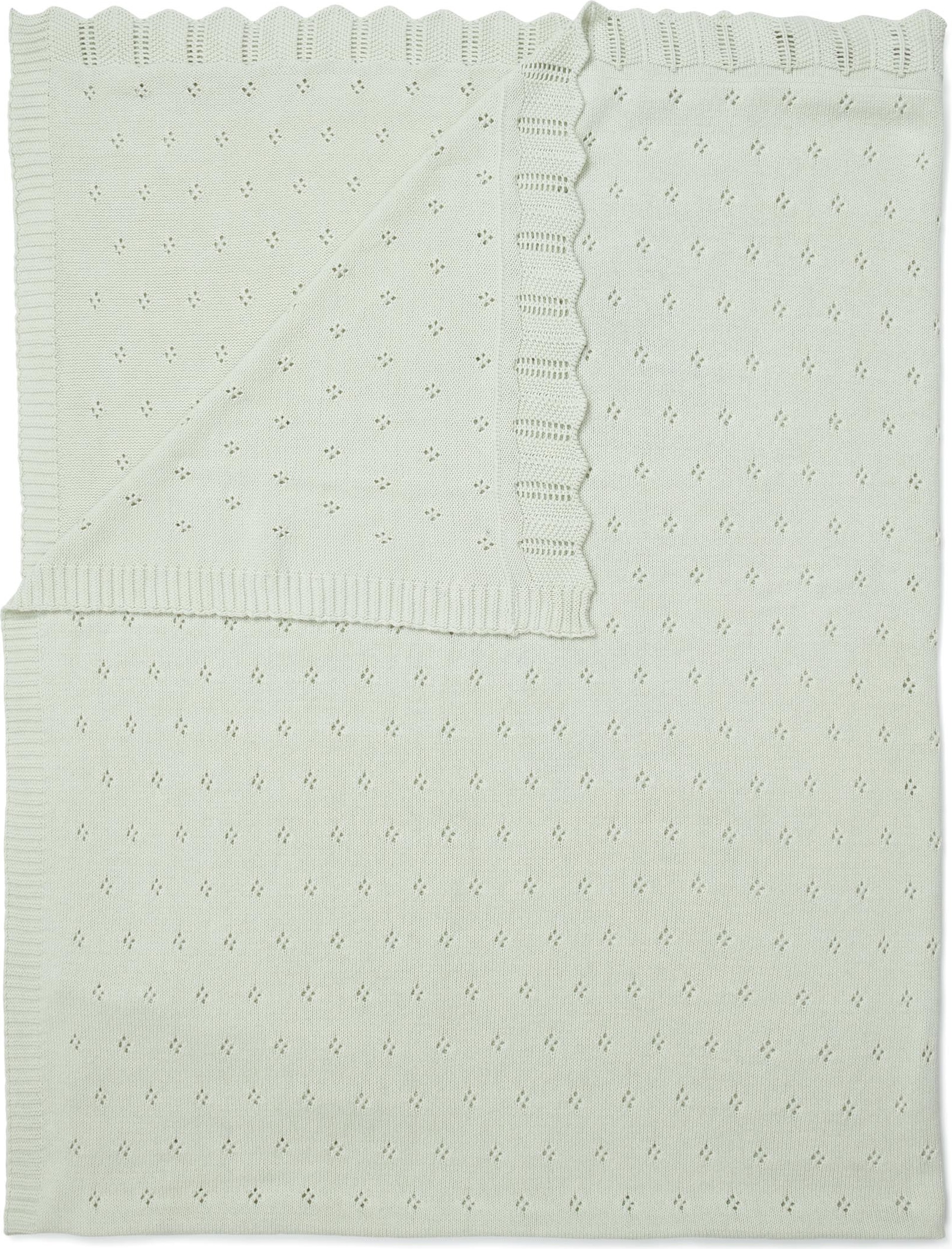 Koc Knitted Ajour 130 x 170 cm jasnozielony