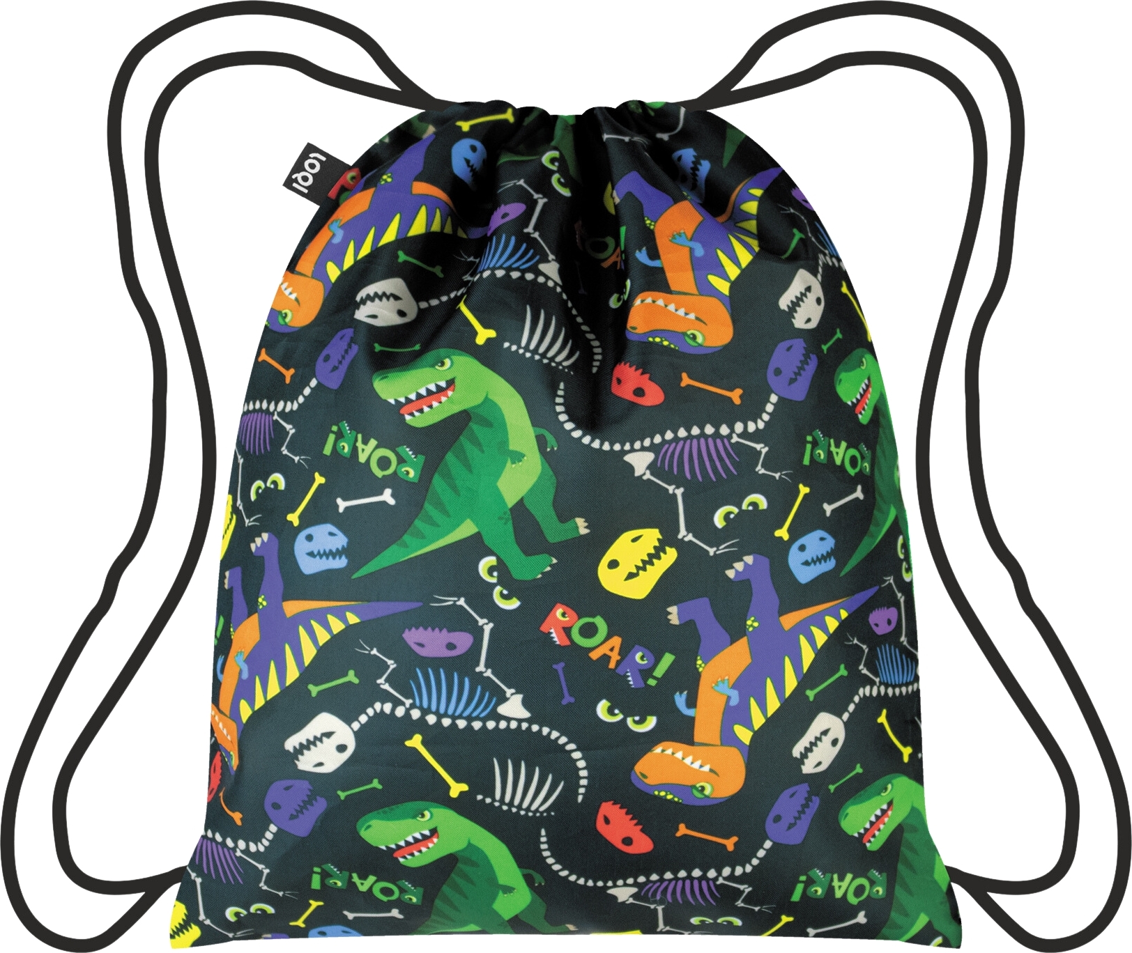 Plecak LOQI Artist Dinosaur Roar mini z recyklingu