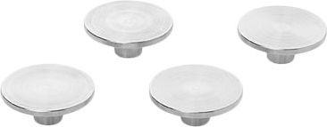 Magnesy By Lassen srebrne 4 szt.