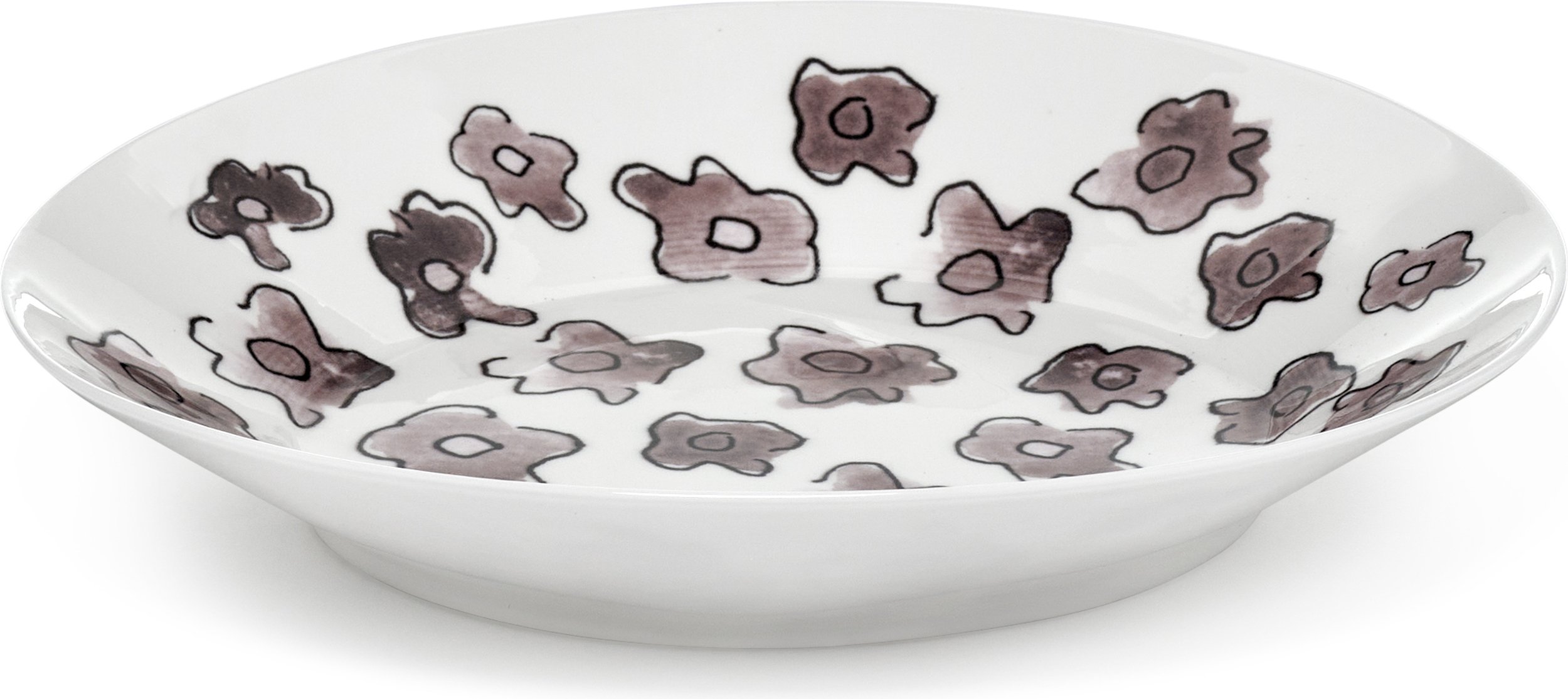 Talerz głęboki Midnight Flowers Dark Viola 22 cm