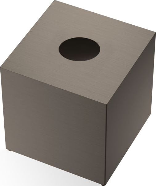Pojemnik na chusteczki Mikado kwadratowy ciemny metal mat z powłoką PVD
