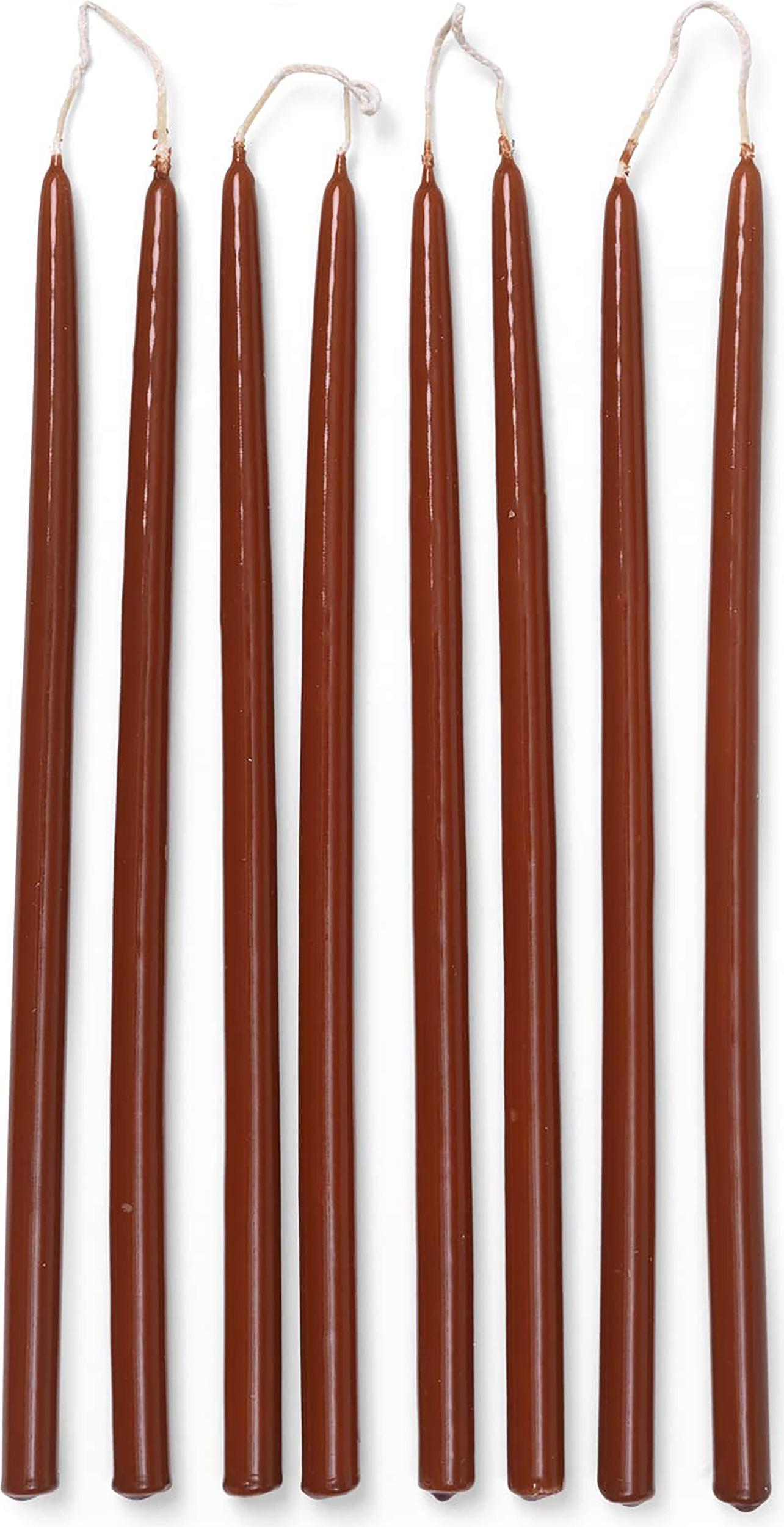 Świece Spike Slim rdzawy brąz 8 szt.