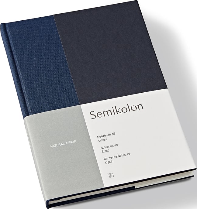 Notes w linię Natural Affair A5 ciemnogranatowy